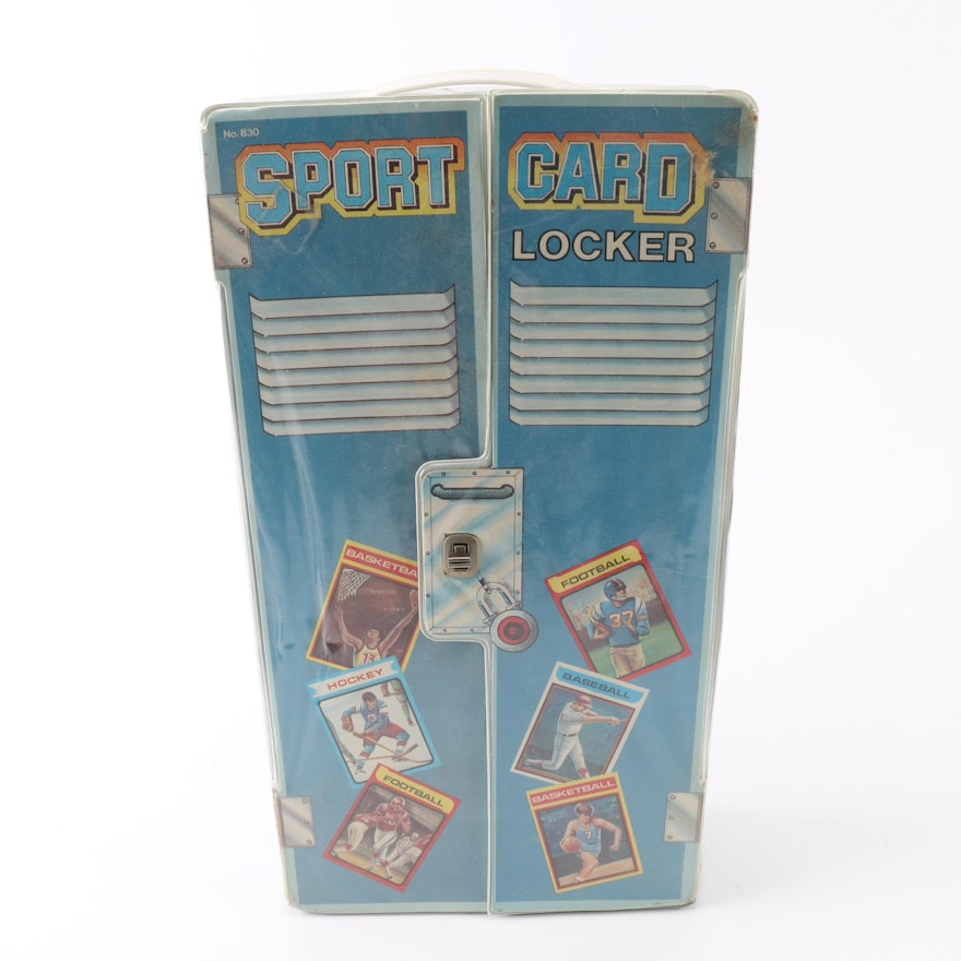 Plastic Miniature Locker Baseball Card Holder