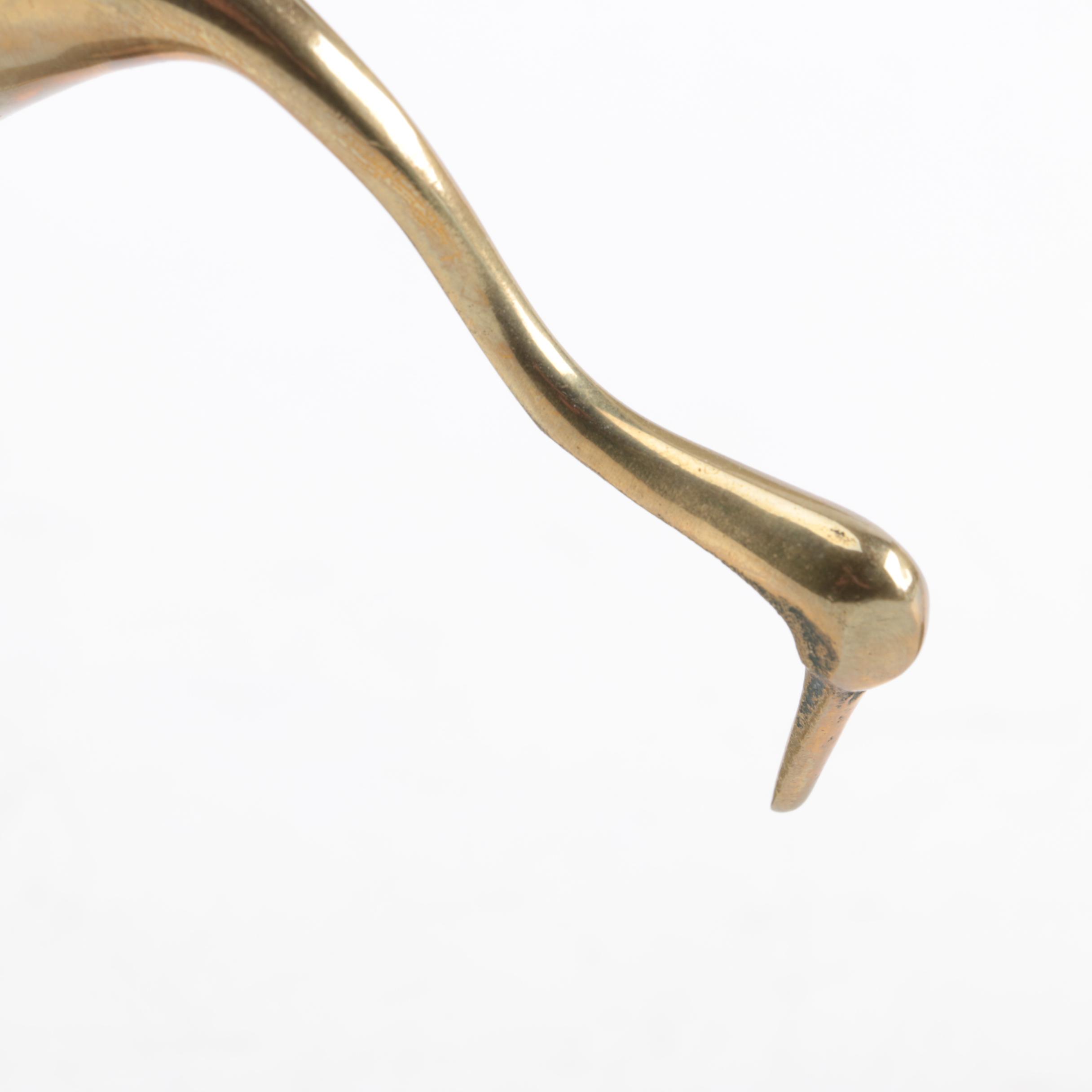 Leonard Solid Brass Crane Figurines