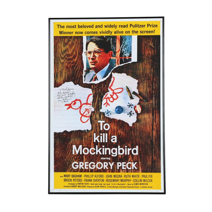 Giclee on Paper Poster "To Kill a Mockingbird by Gregory Peck"