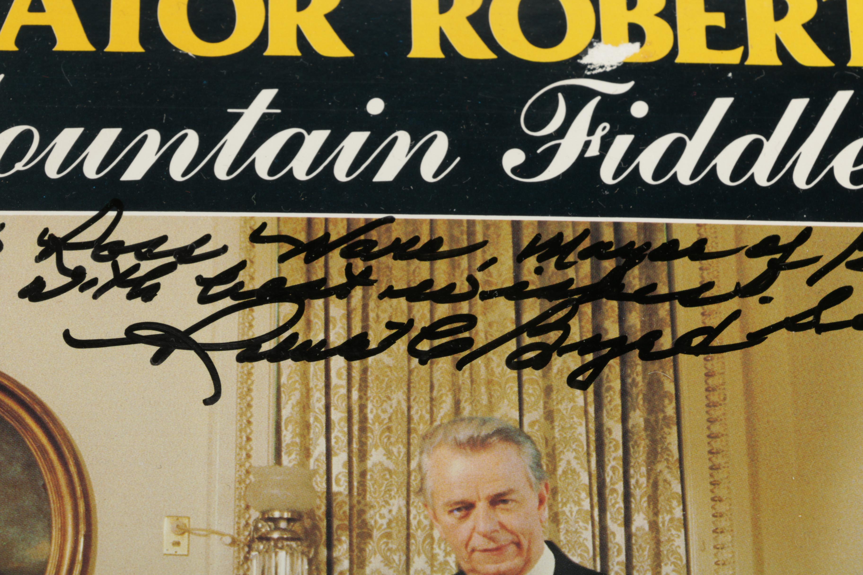 U.S. Senator Robert Byrd Authentic Signature on LP
