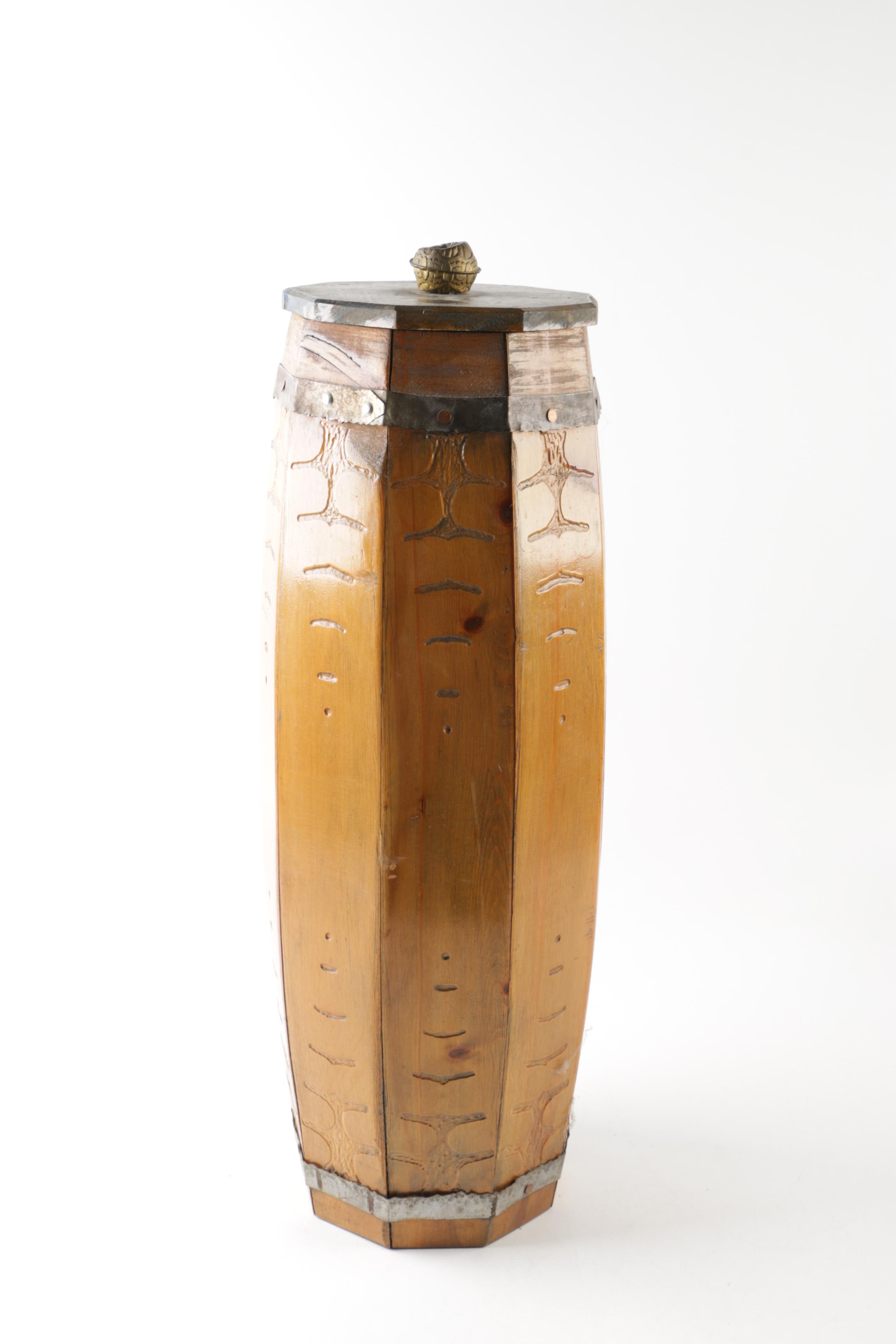 Vintage Metal Magazine Rack and Storage Units