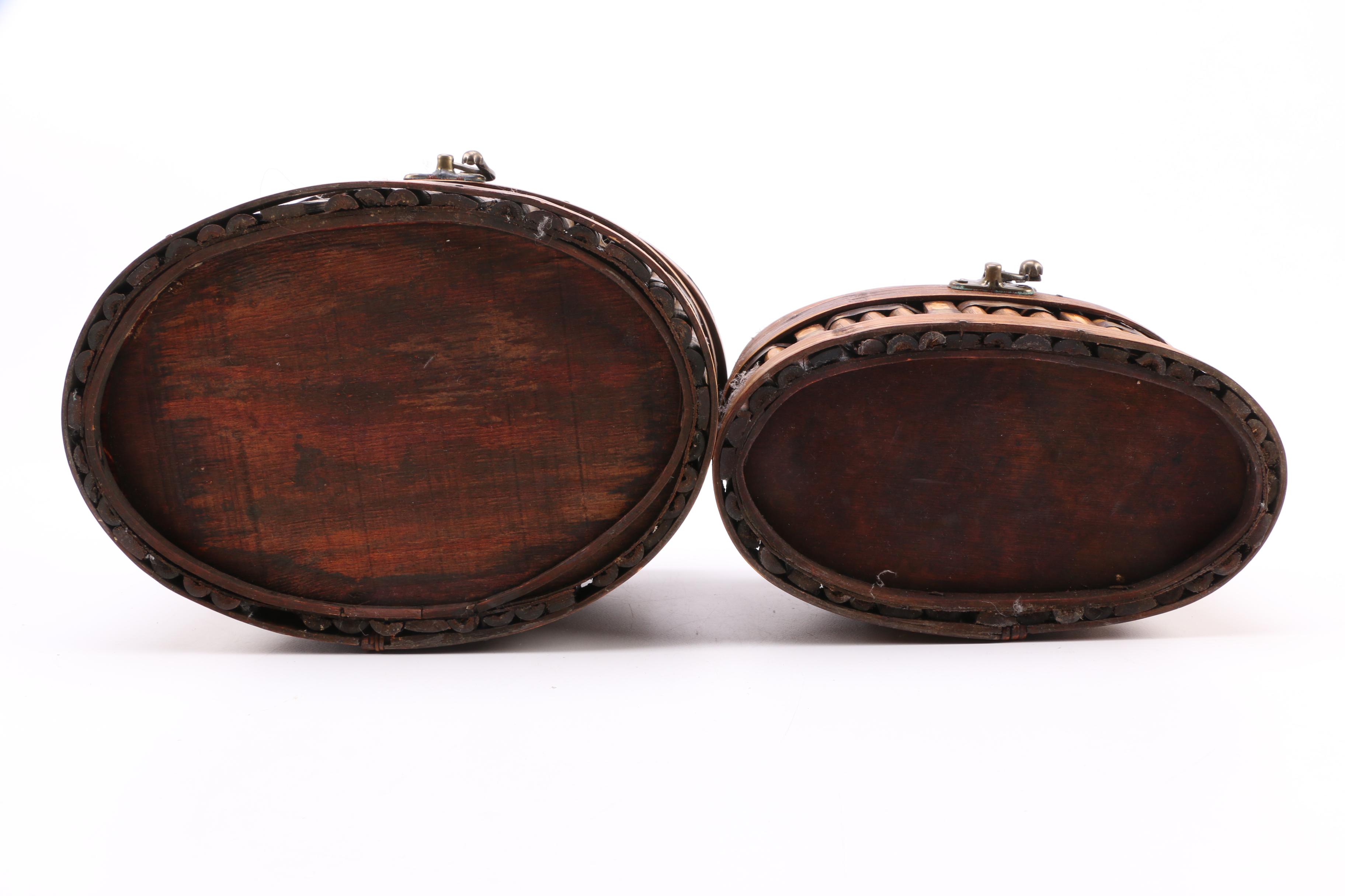 Wood Boxes Candlestick Holders and Canisters