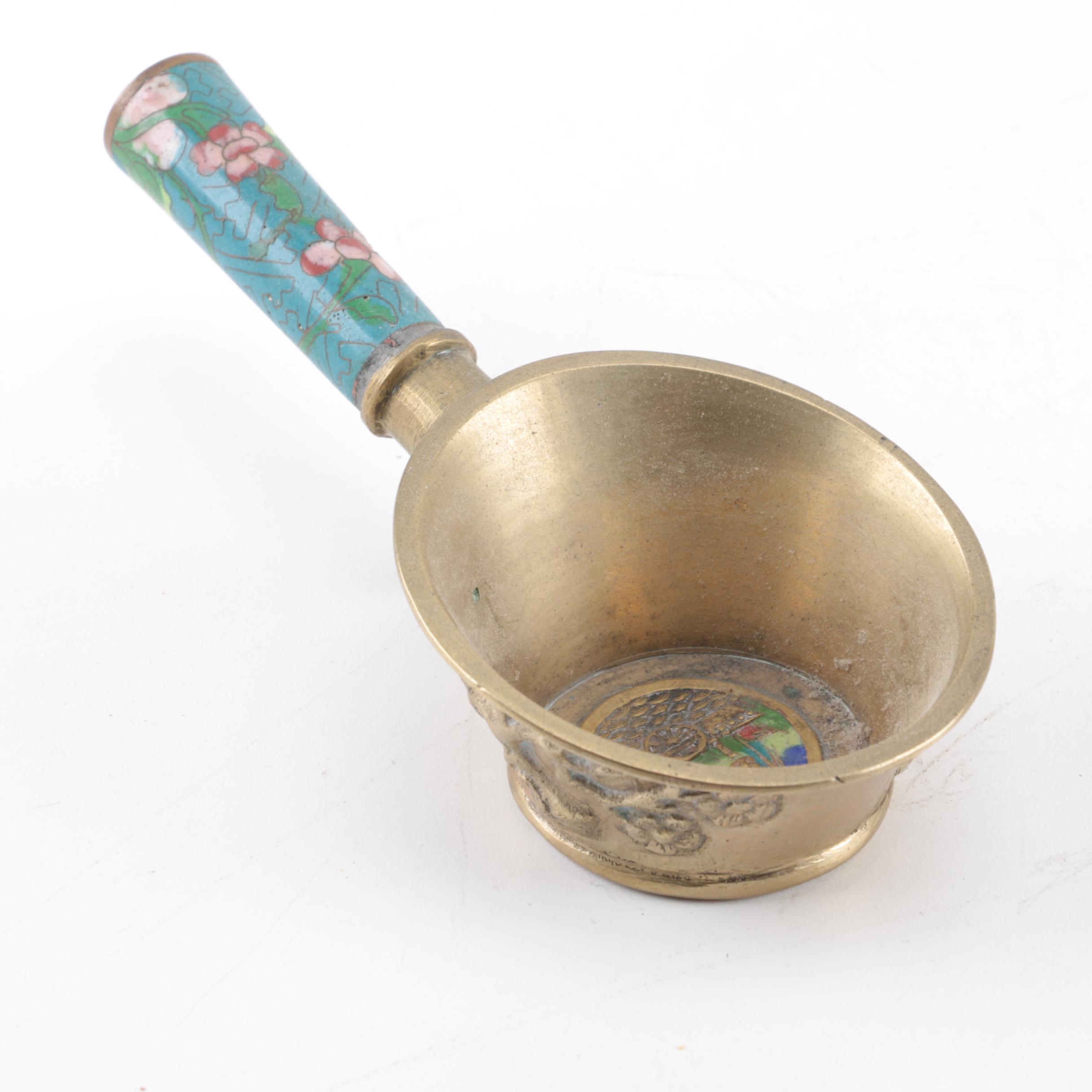 East Asian Wood, Brass and Ceramic Dishes and Decor