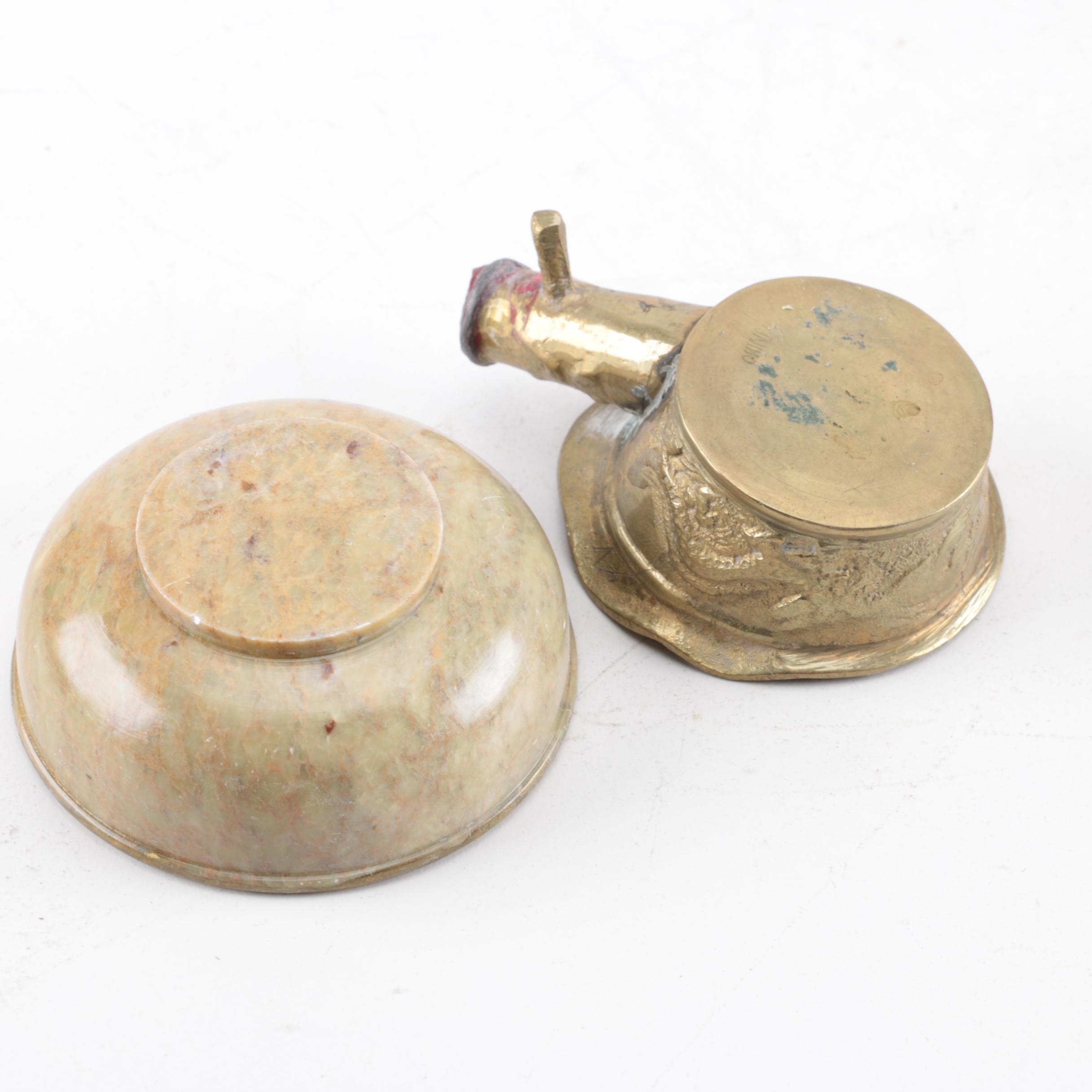 East Asian Wood, Brass and Ceramic Dishes and Decor