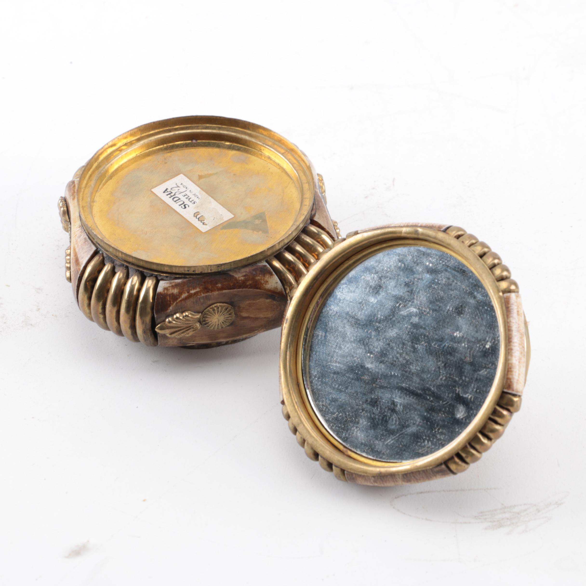 East Asian Wood, Brass and Ceramic Dishes and Decor