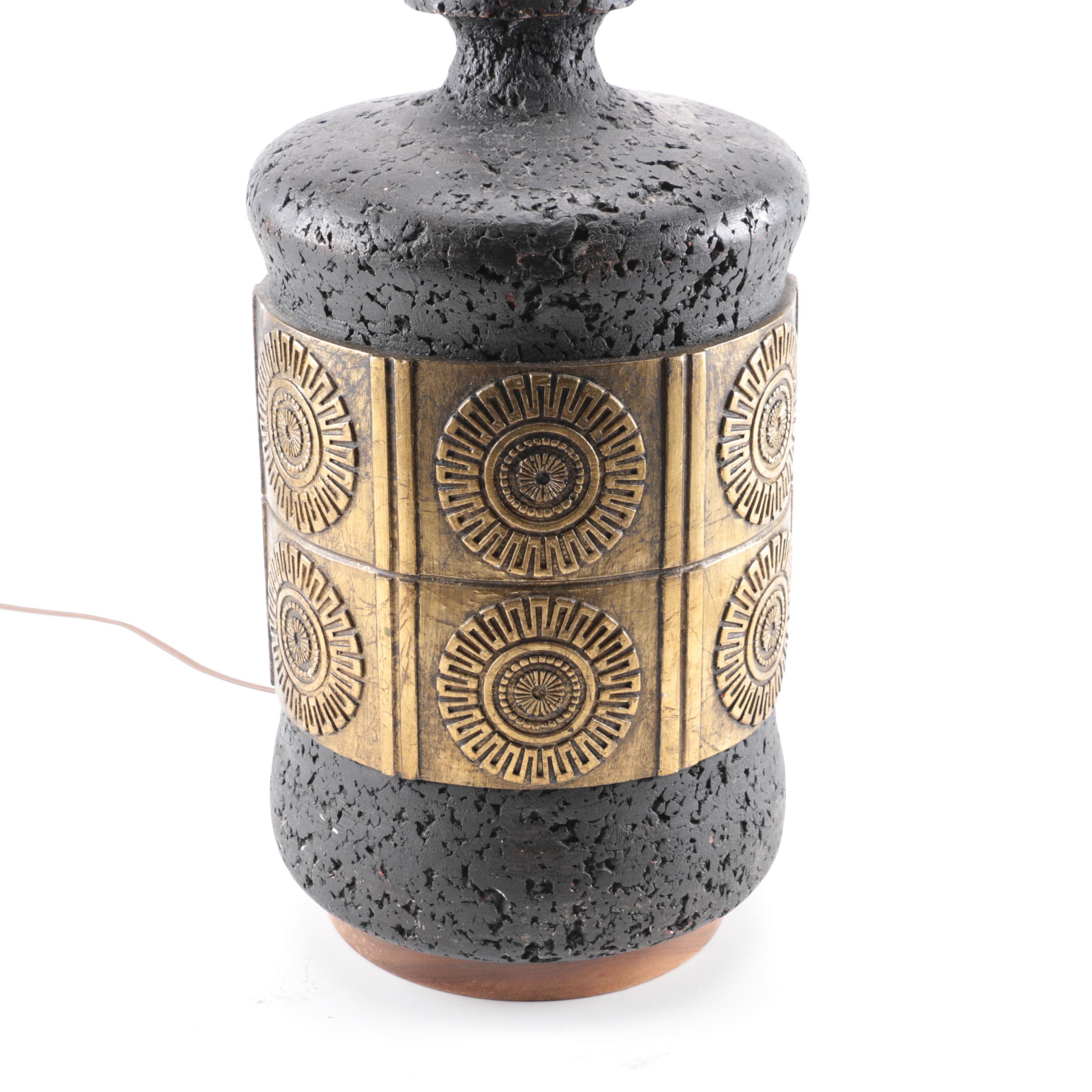 Ceramic and Metal Table Lamp