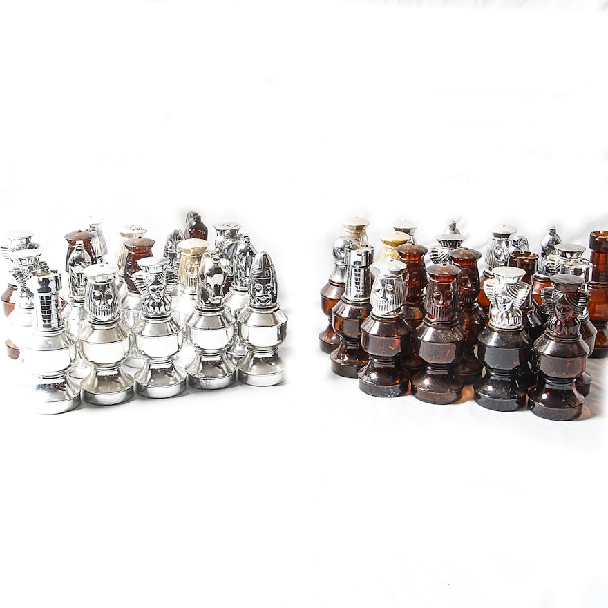 Vintage Avon Perfume Bottle Chess Pieces