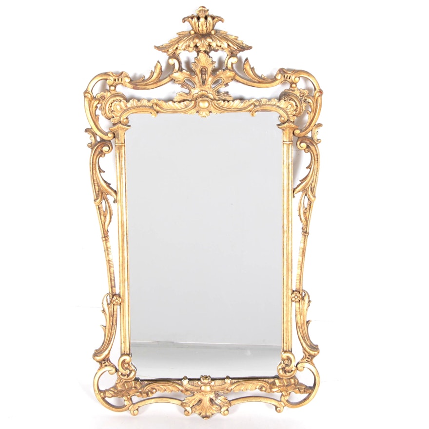 Gold Tone Wall Mirror