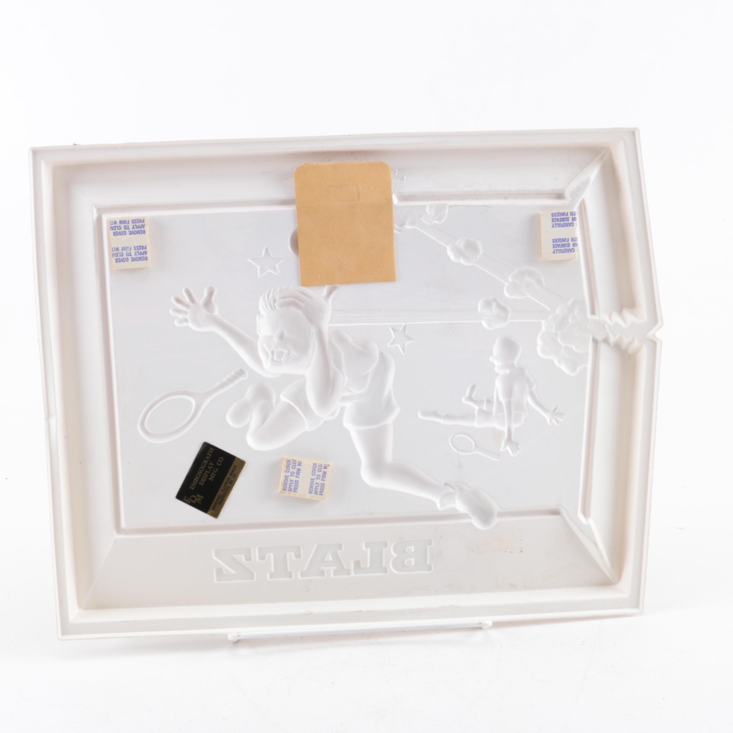 Vintage Plastic Beer Advertising Signs