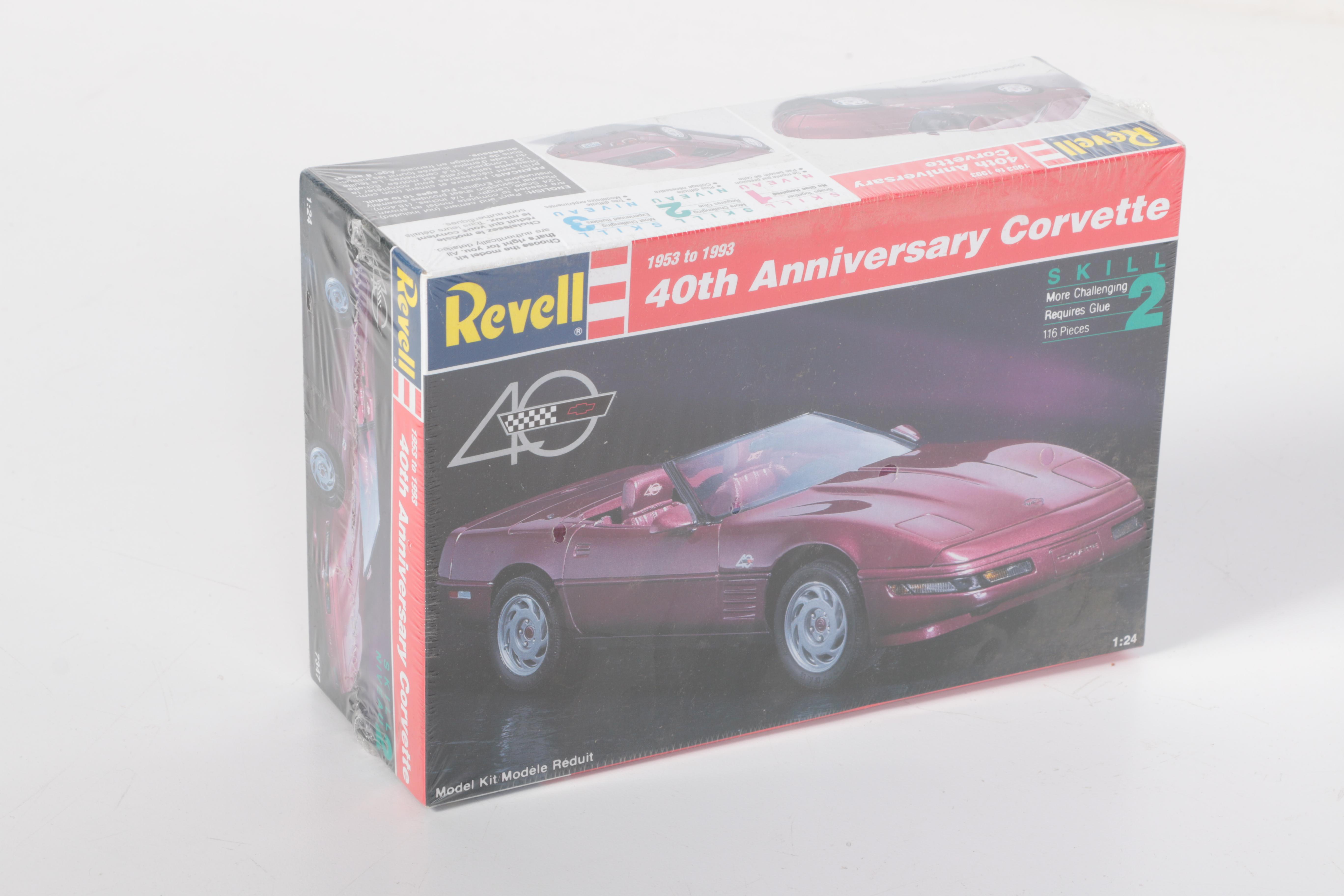 Collection of Model Car Kits and an Ertl Promo Car