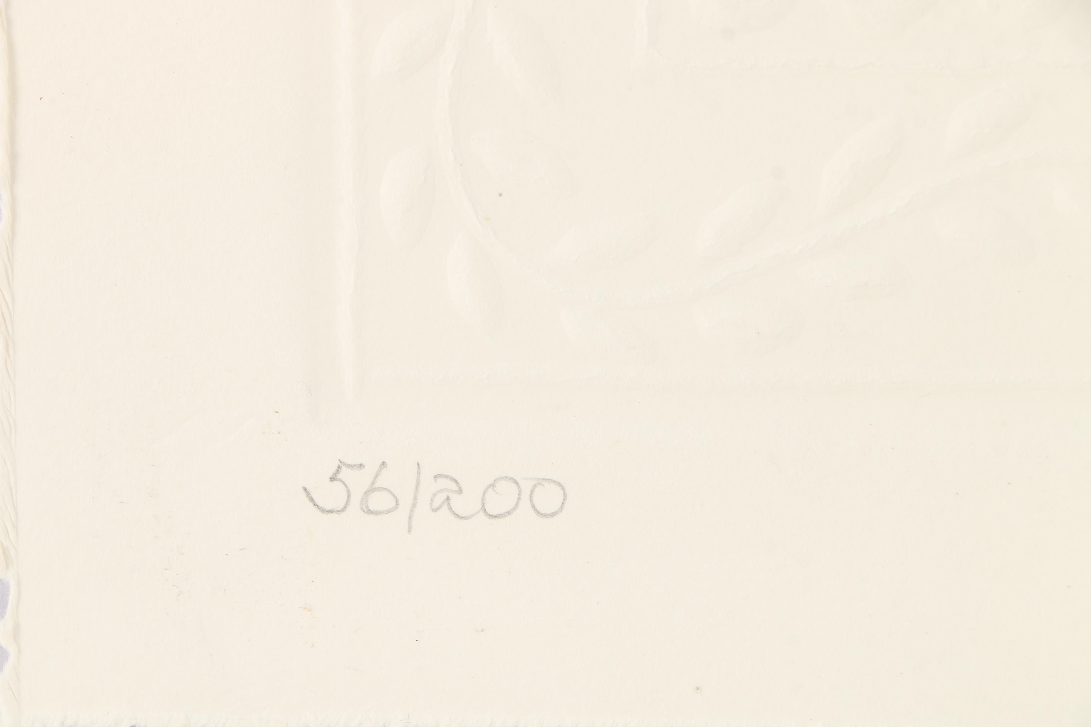 Judy Severson Embossed Relief Prints of Quilt Patterns Including "Bridal Wreath"