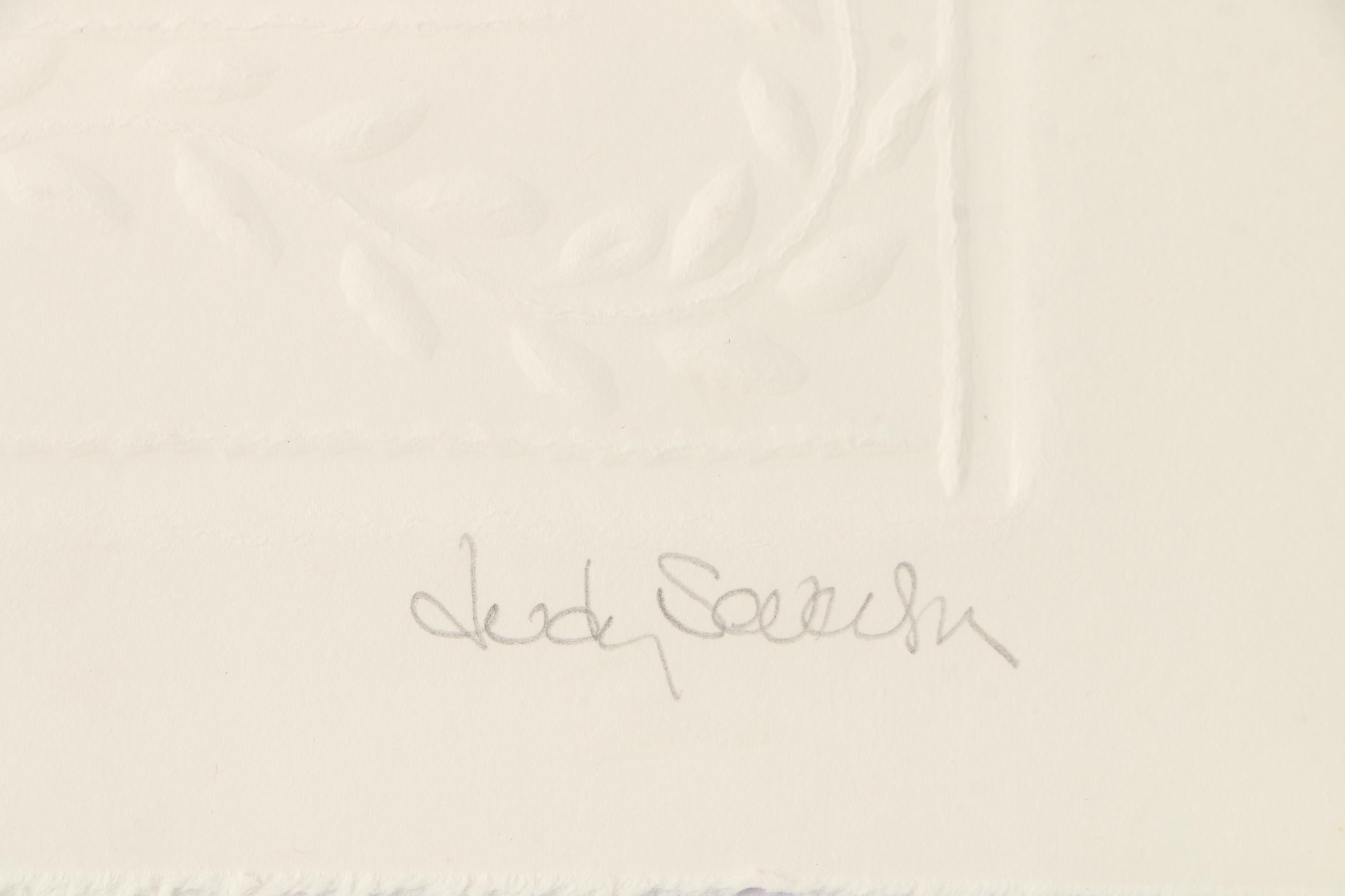 Judy Severson Embossed Relief Prints of Quilt Patterns Including "Bridal Wreath"