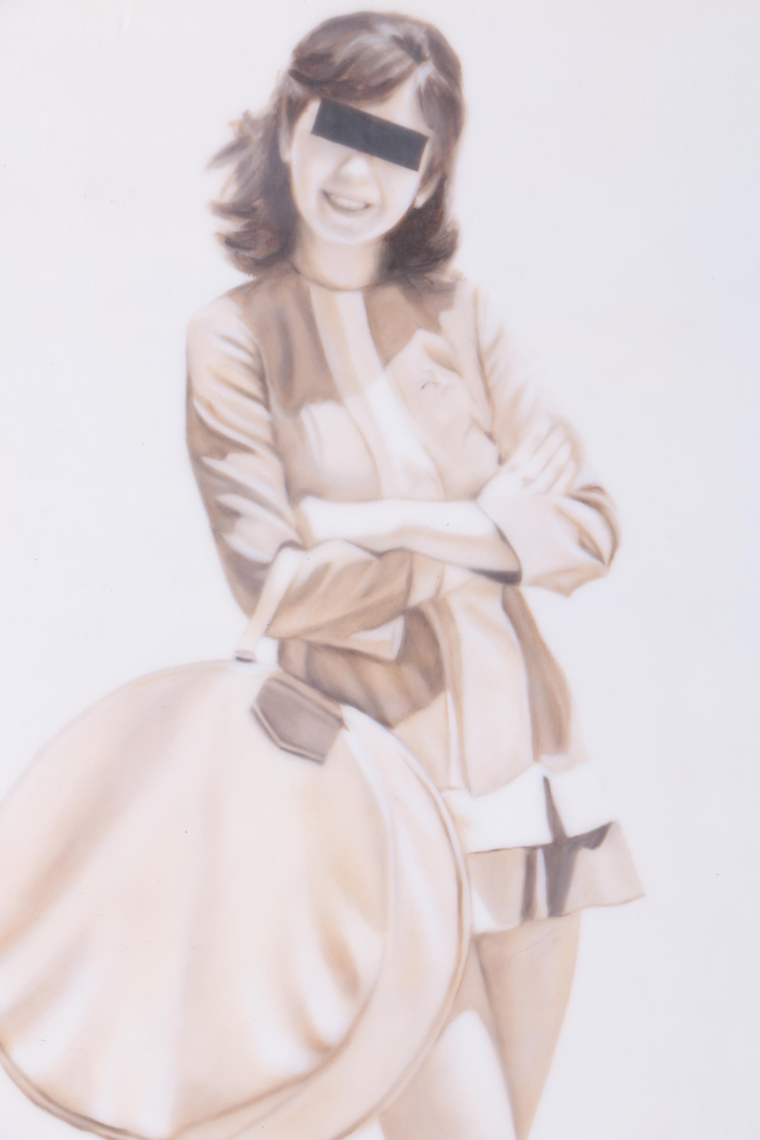 Jhina Alvarado 2013 Mixed Media Painting on Wood Panel "Mini"