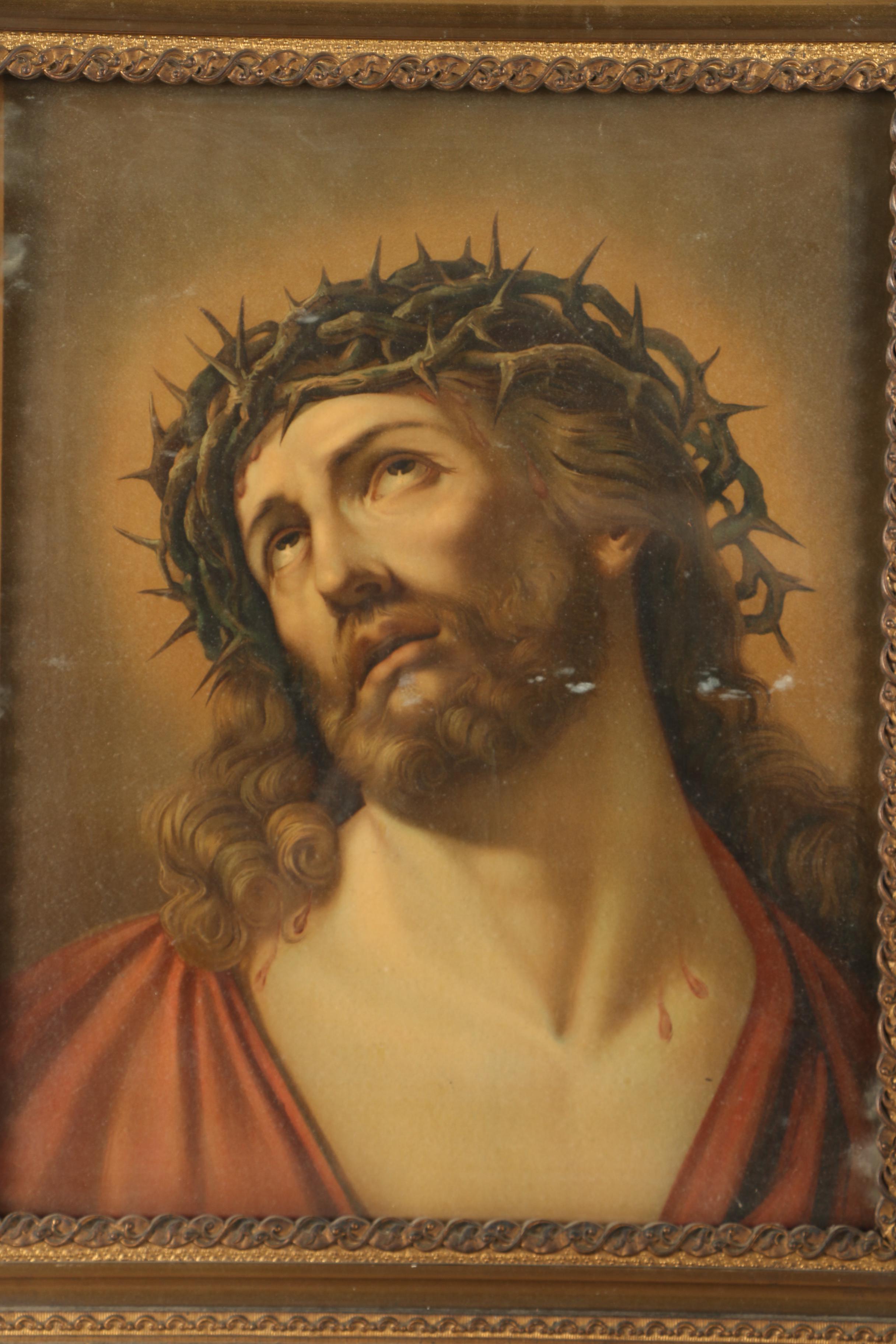 Lithograph After Painting of Jesus