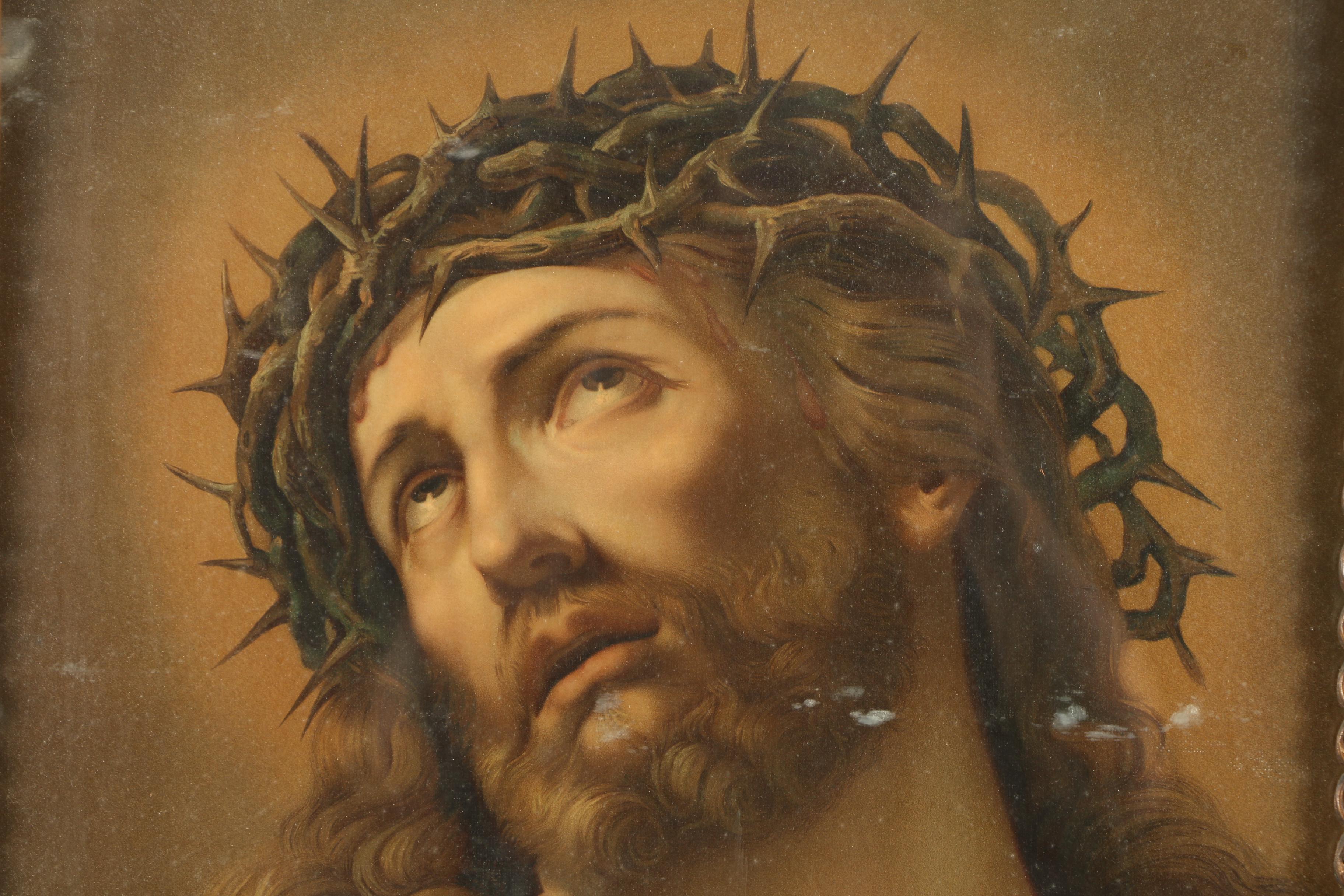 Lithograph After Painting of Jesus