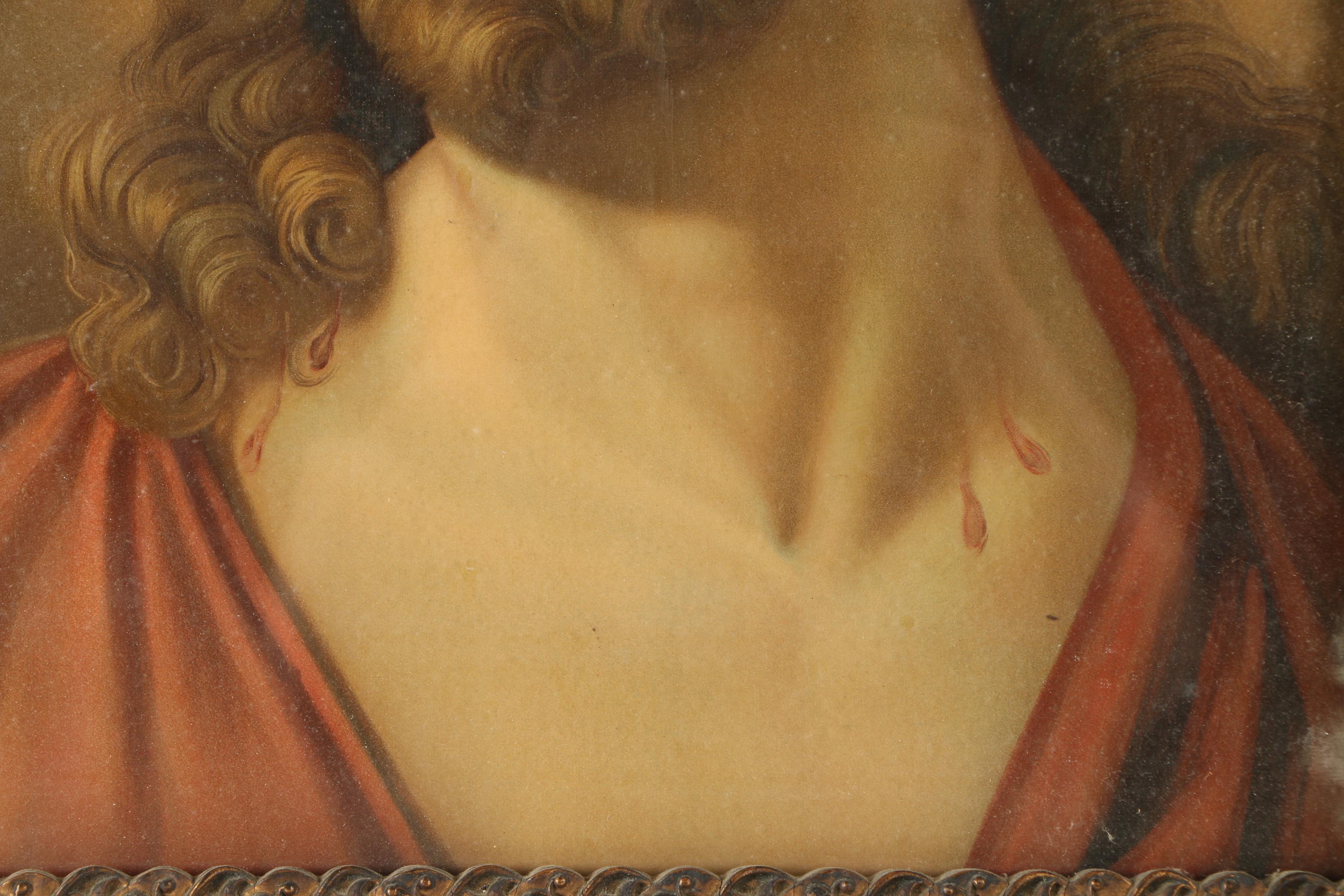 Lithograph After Painting of Jesus