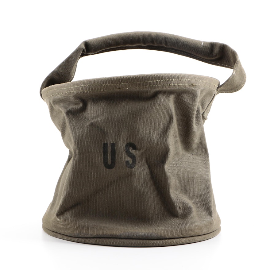 U.S. Army Canvas Water Bucket