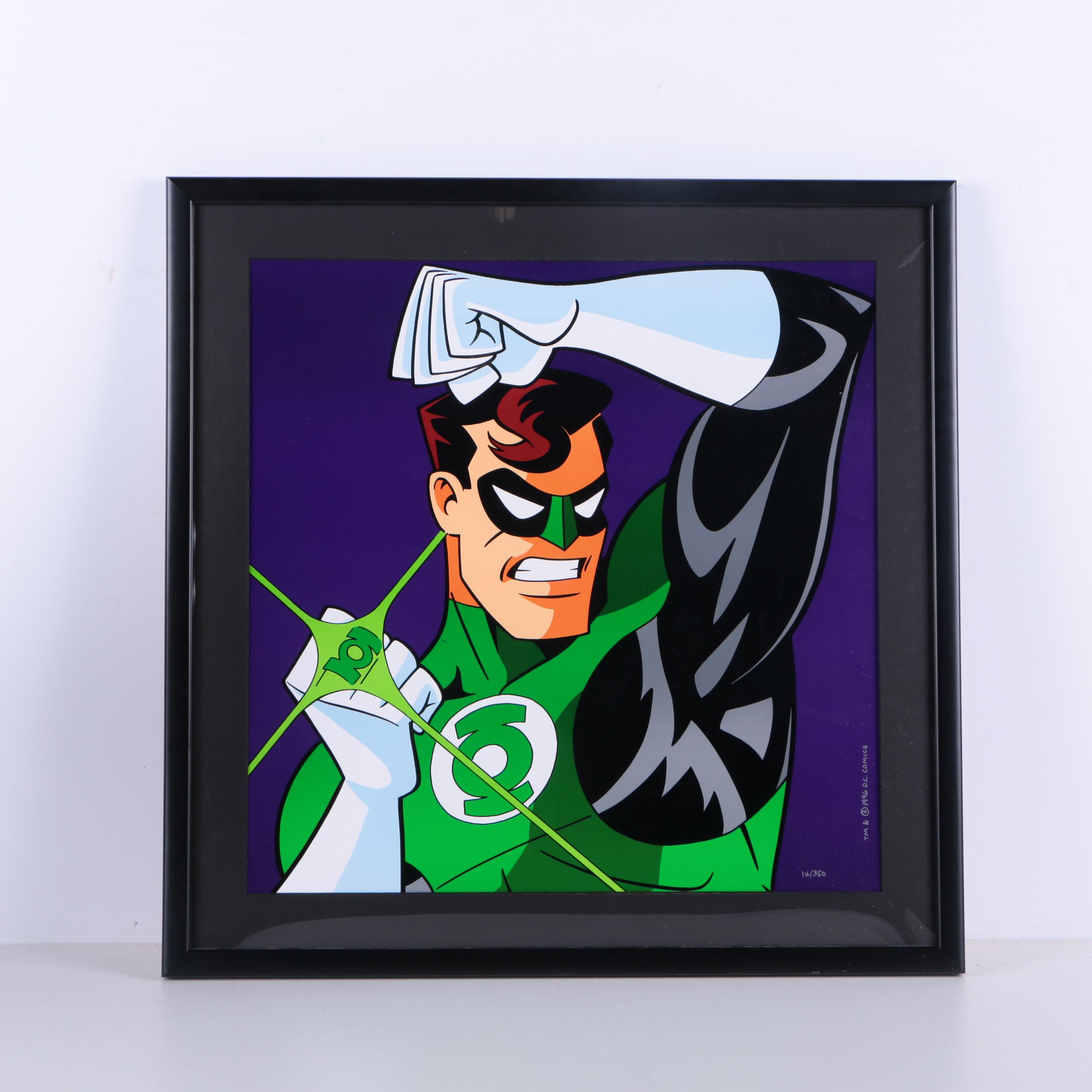 D.C. Comics 1996 Limited Edition Lithograph on Paperboard "Green Lantern"