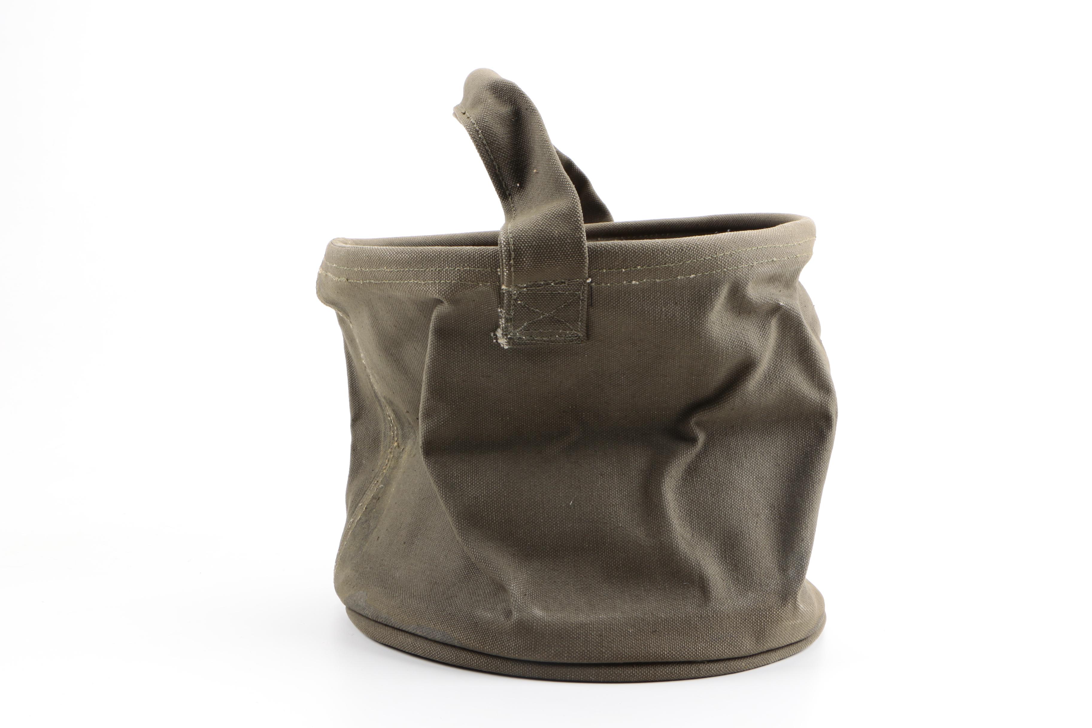 U.S. Army Canvas Water Bucket