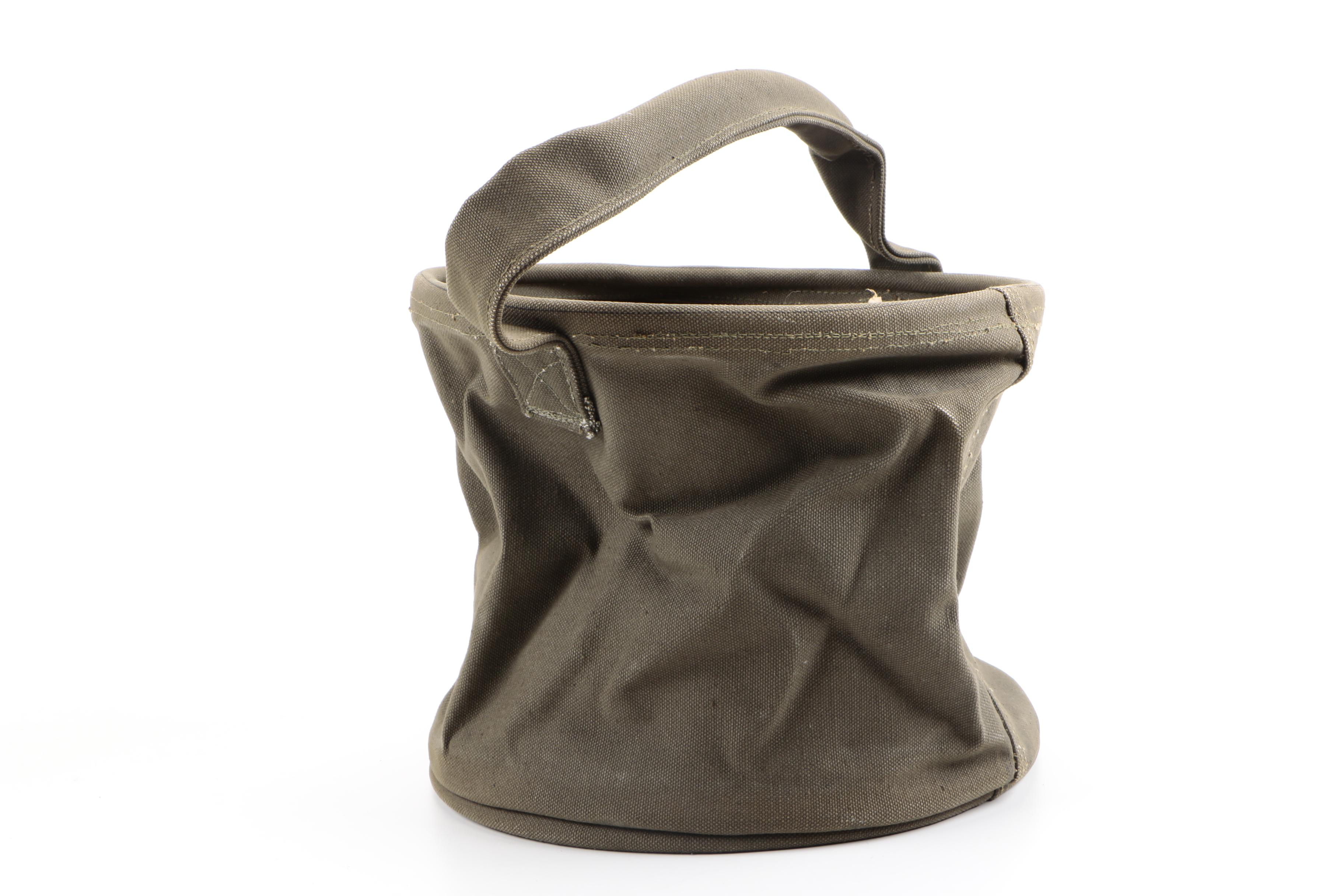 U.S. Army Canvas Water Bucket