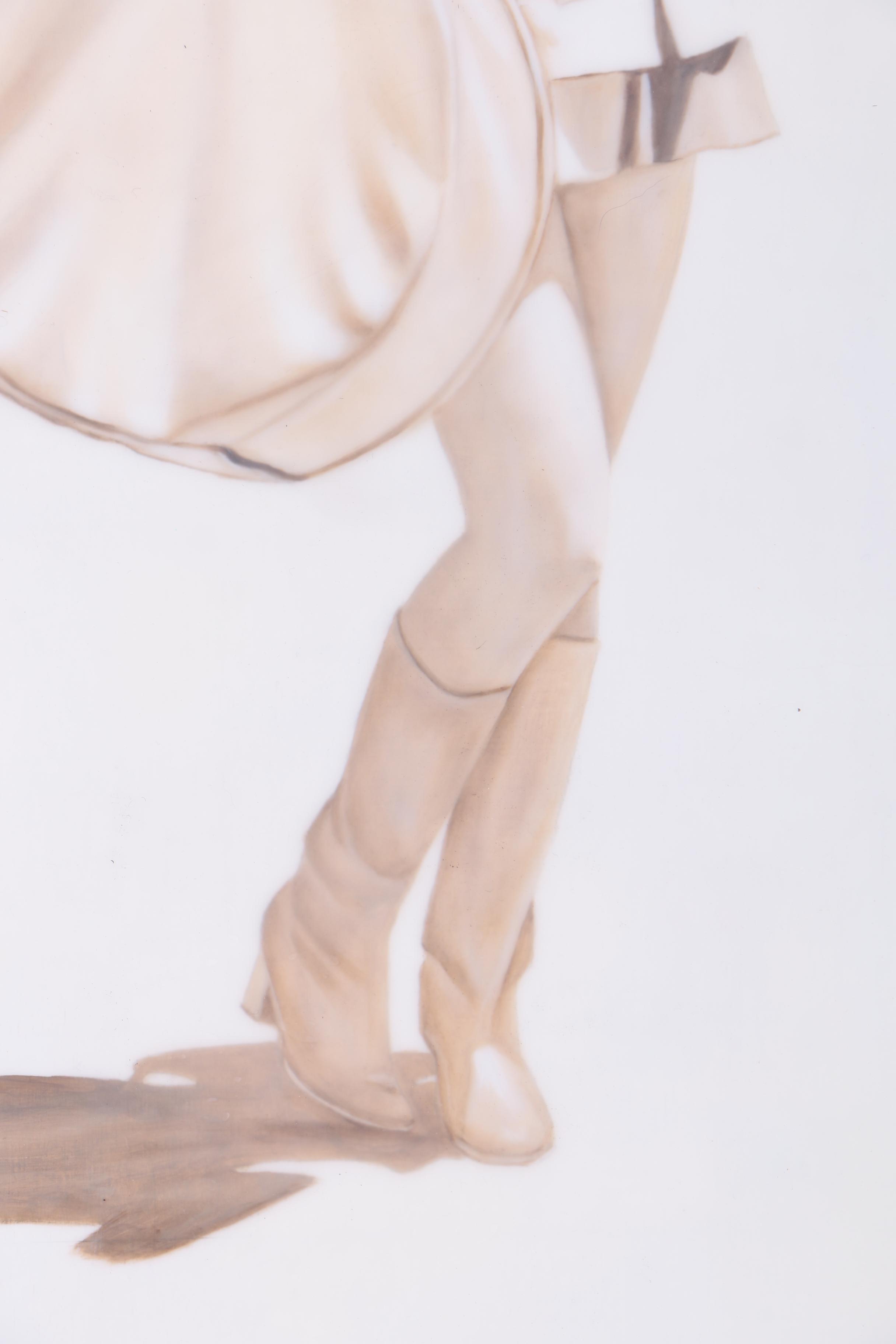 Jhina Alvarado 2013 Mixed Media Painting on Wood Panel "Mini"