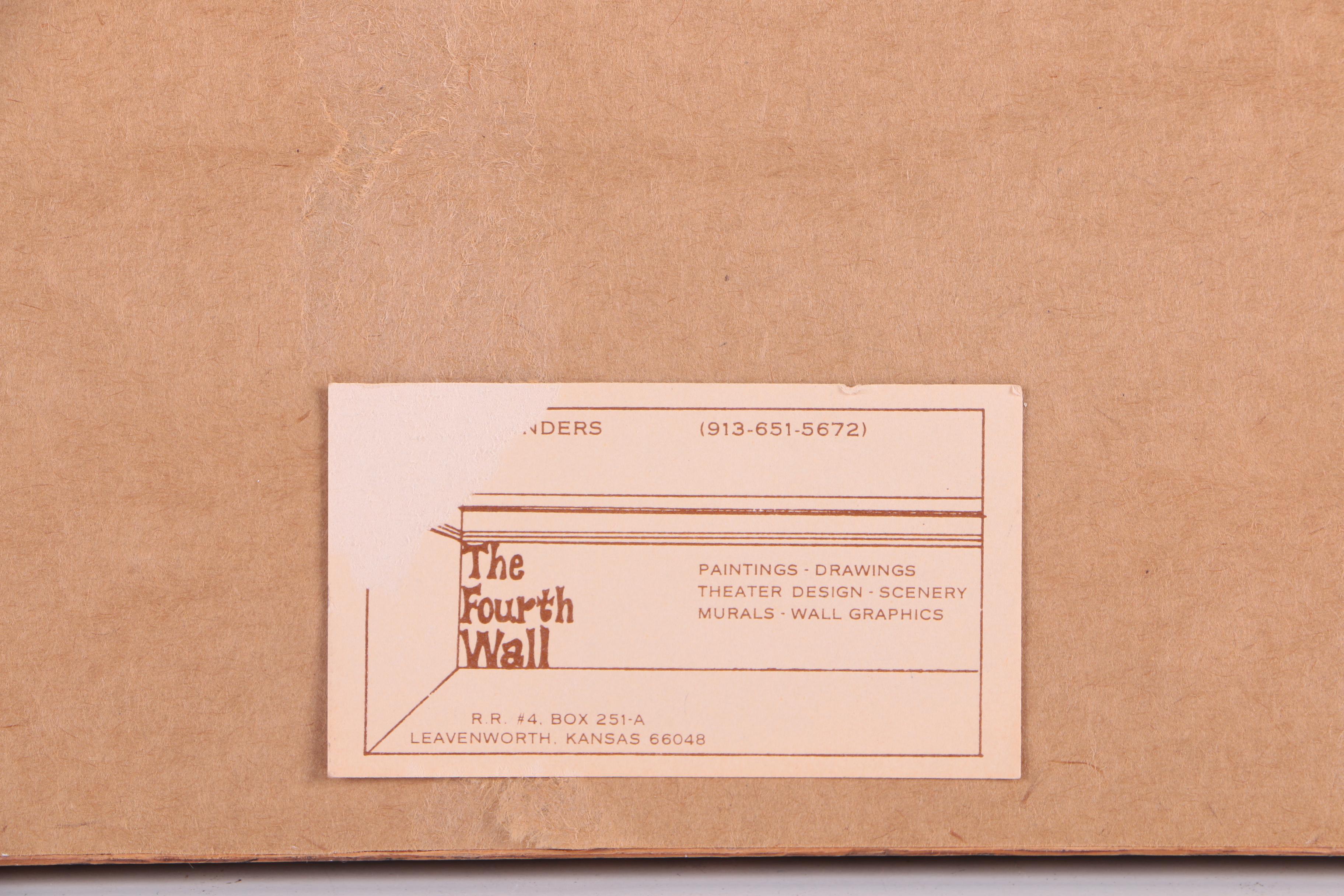 Saunders Watercolor Paintings on Paper of Pastoral Scenes