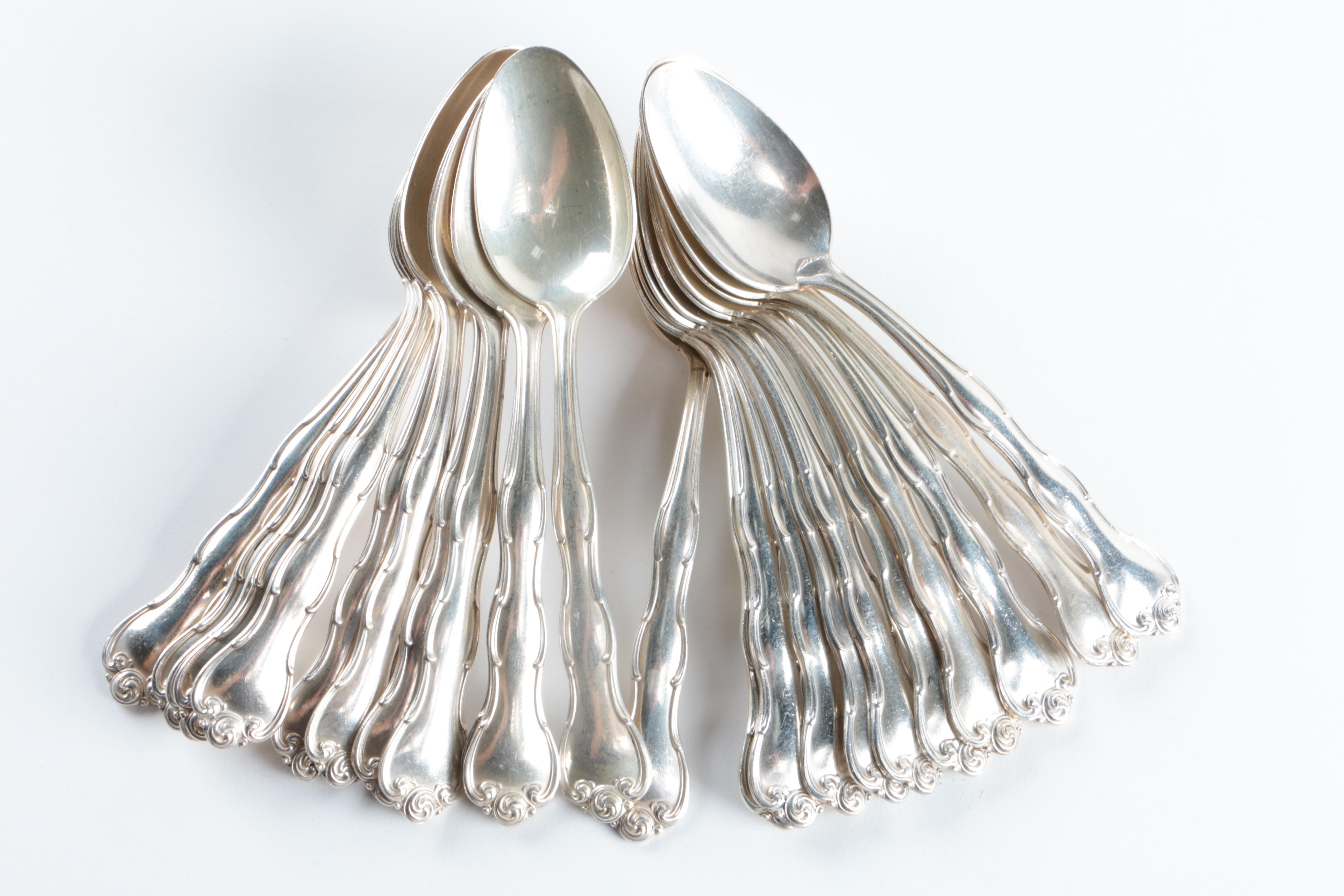 Gorham "Rondo" Sterling Silver Flatware in Chest