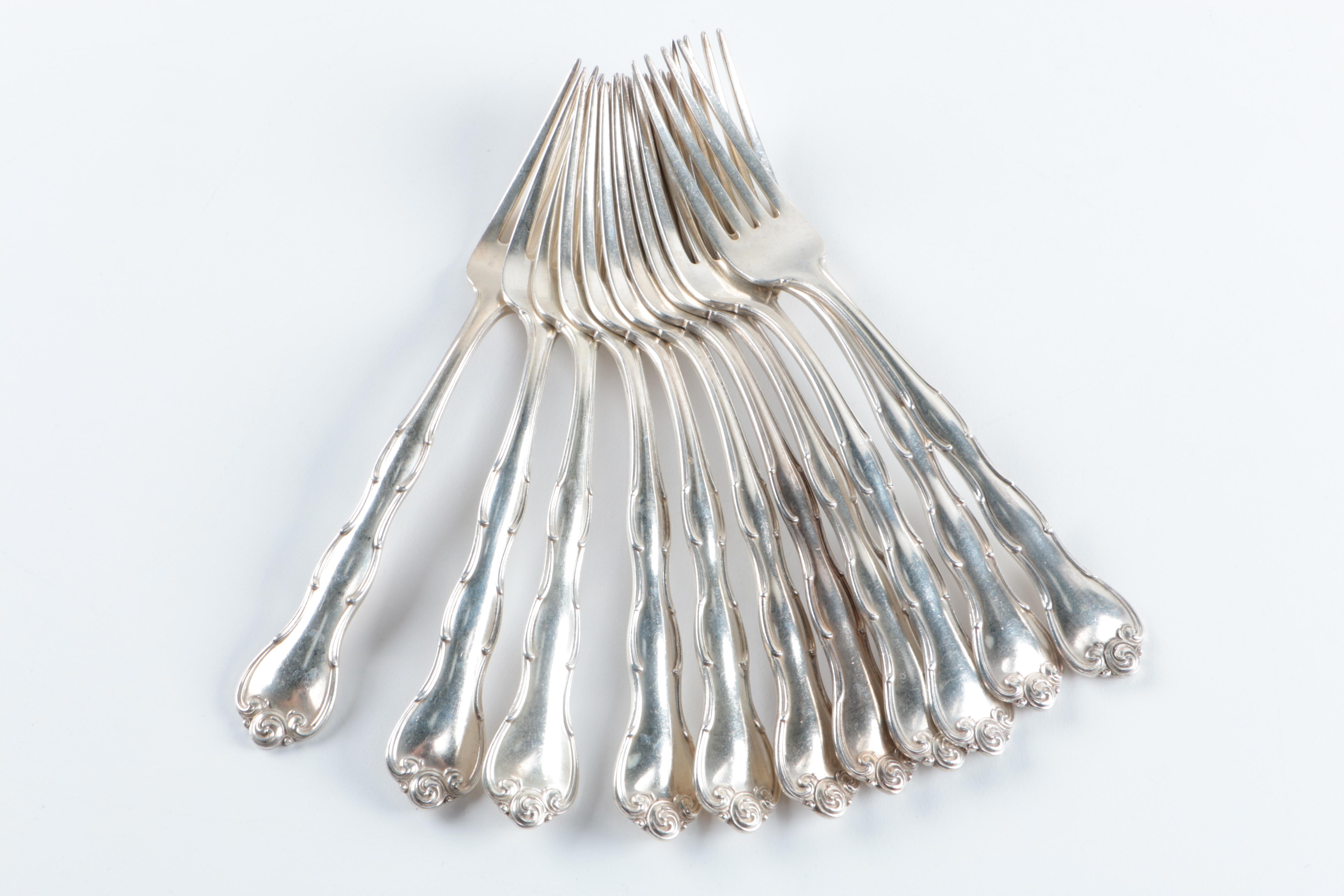 Gorham "Rondo" Sterling Silver Flatware in Chest