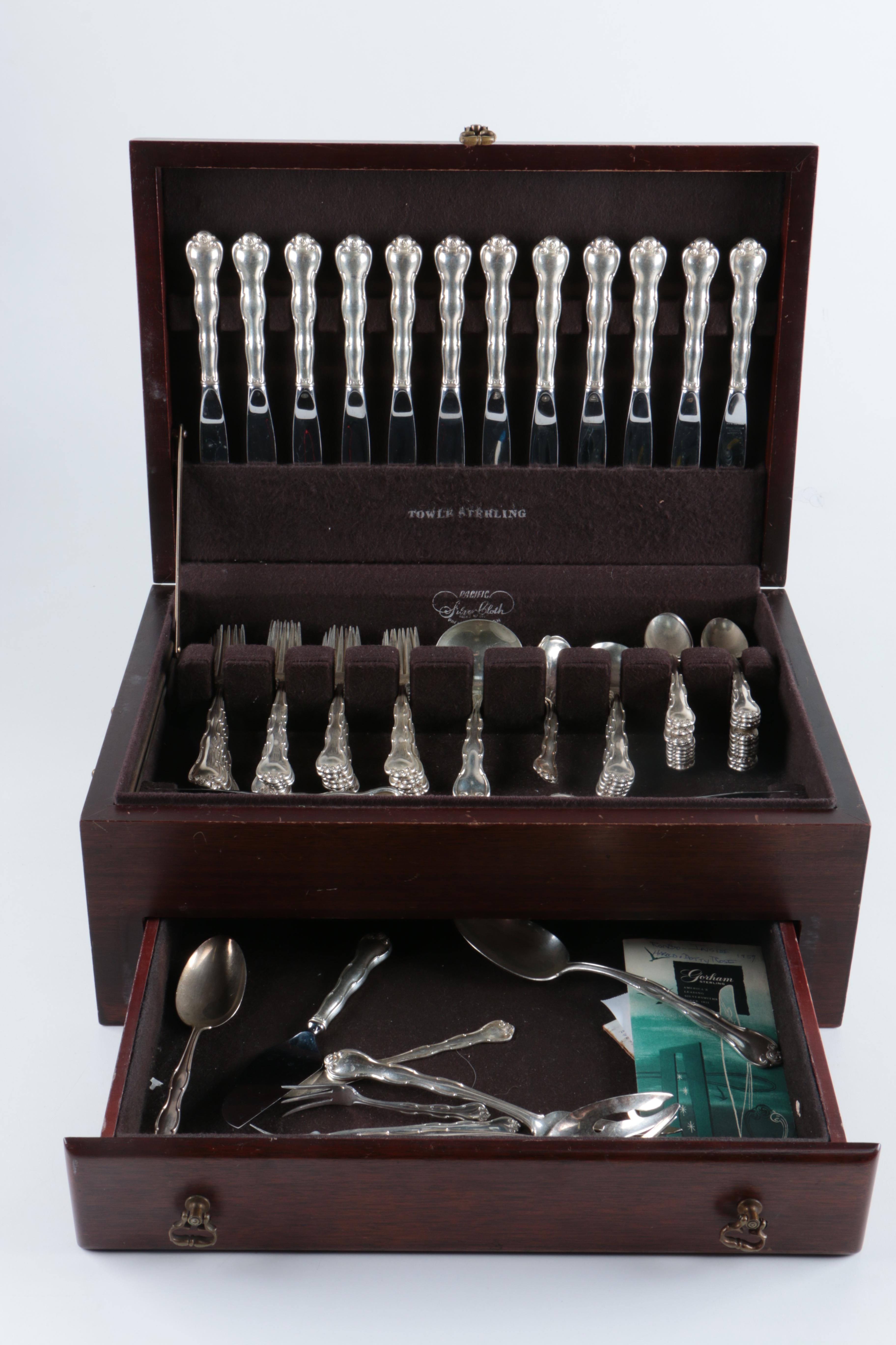 Gorham "Rondo" Sterling Silver Flatware in Chest