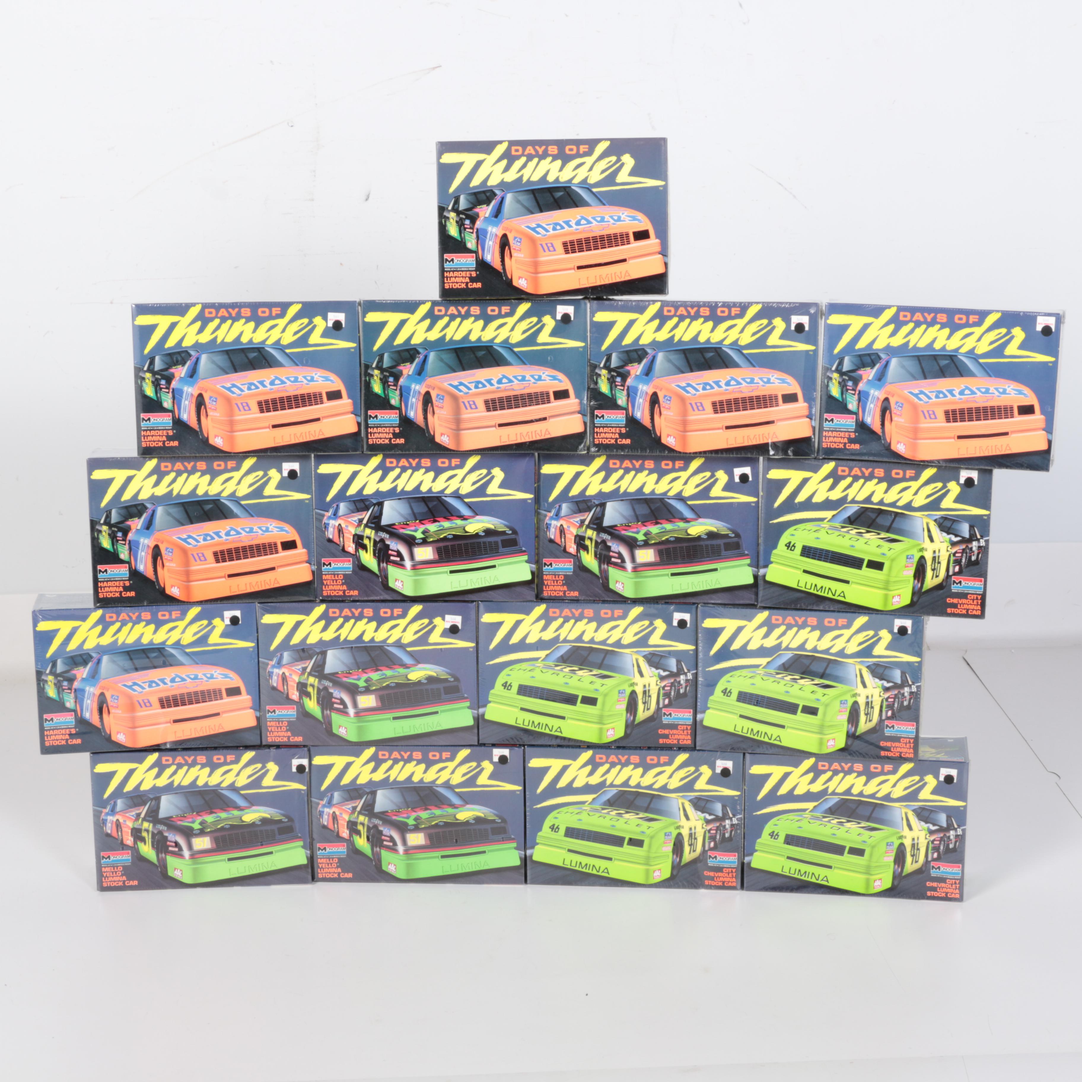 Generous Collection of Vintage "Days of Thunder" Model Kits by Monogram