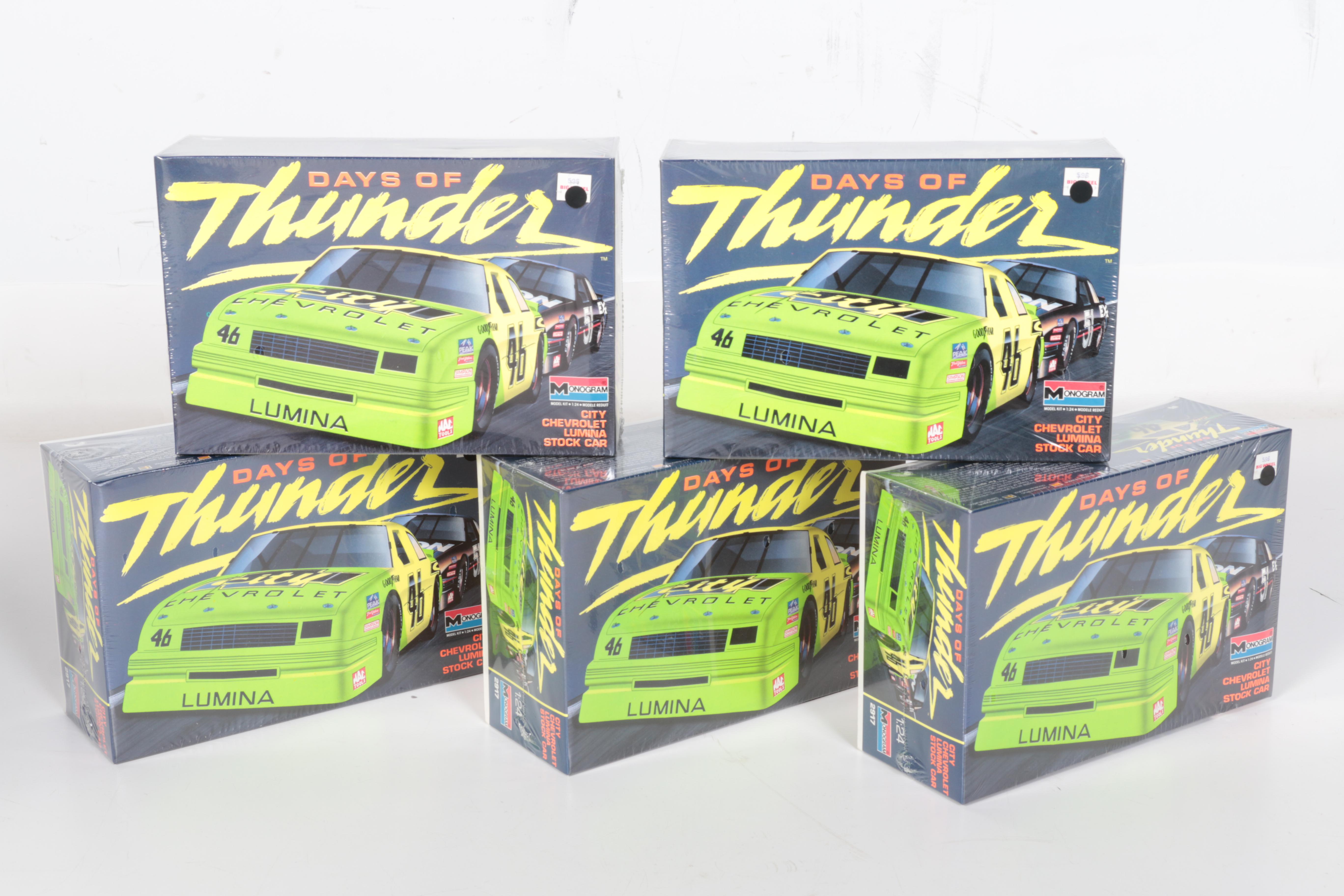 Generous Collection of Vintage "Days of Thunder" Model Kits by Monogram
