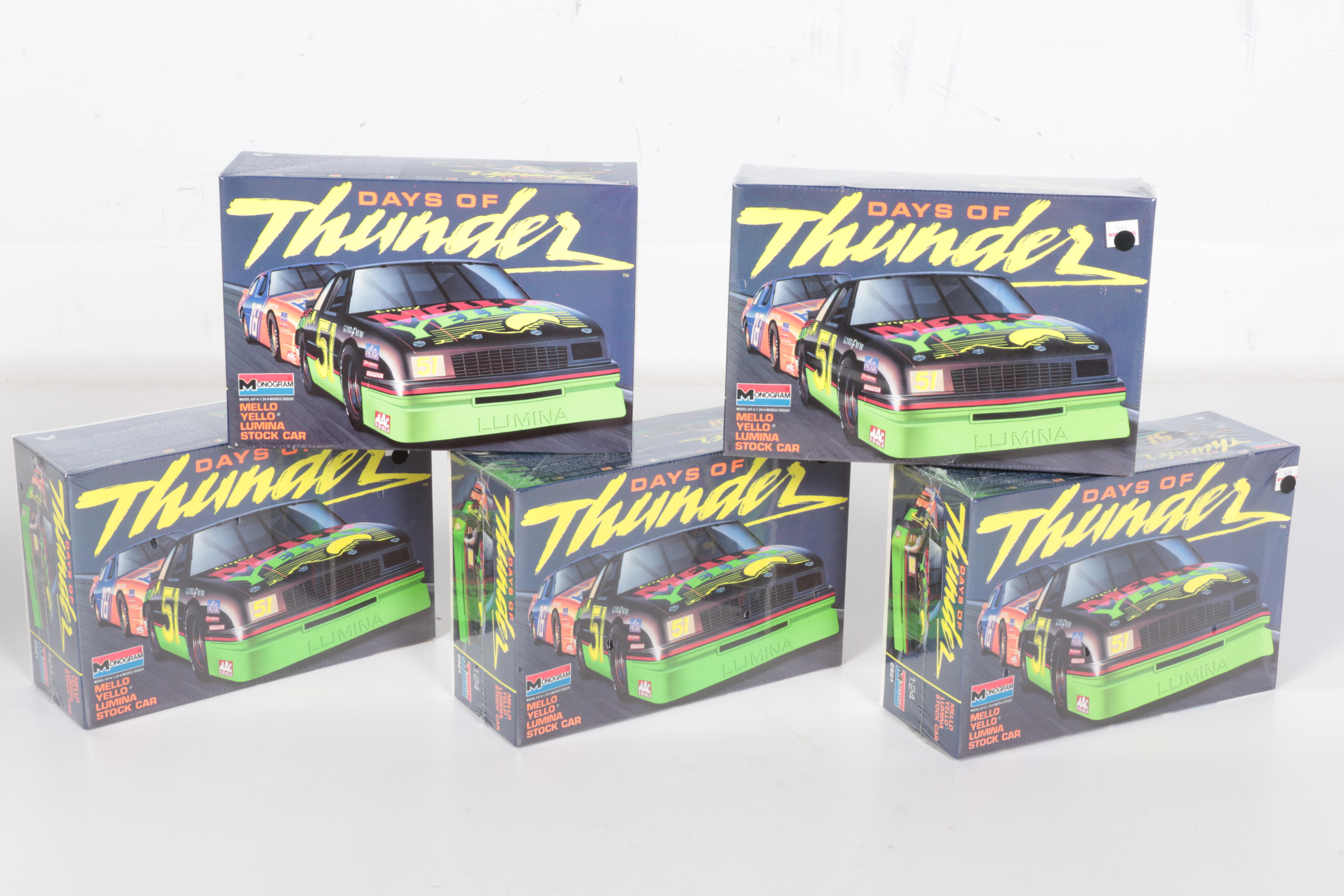 Generous Collection of Vintage "Days of Thunder" Model Kits by Monogram