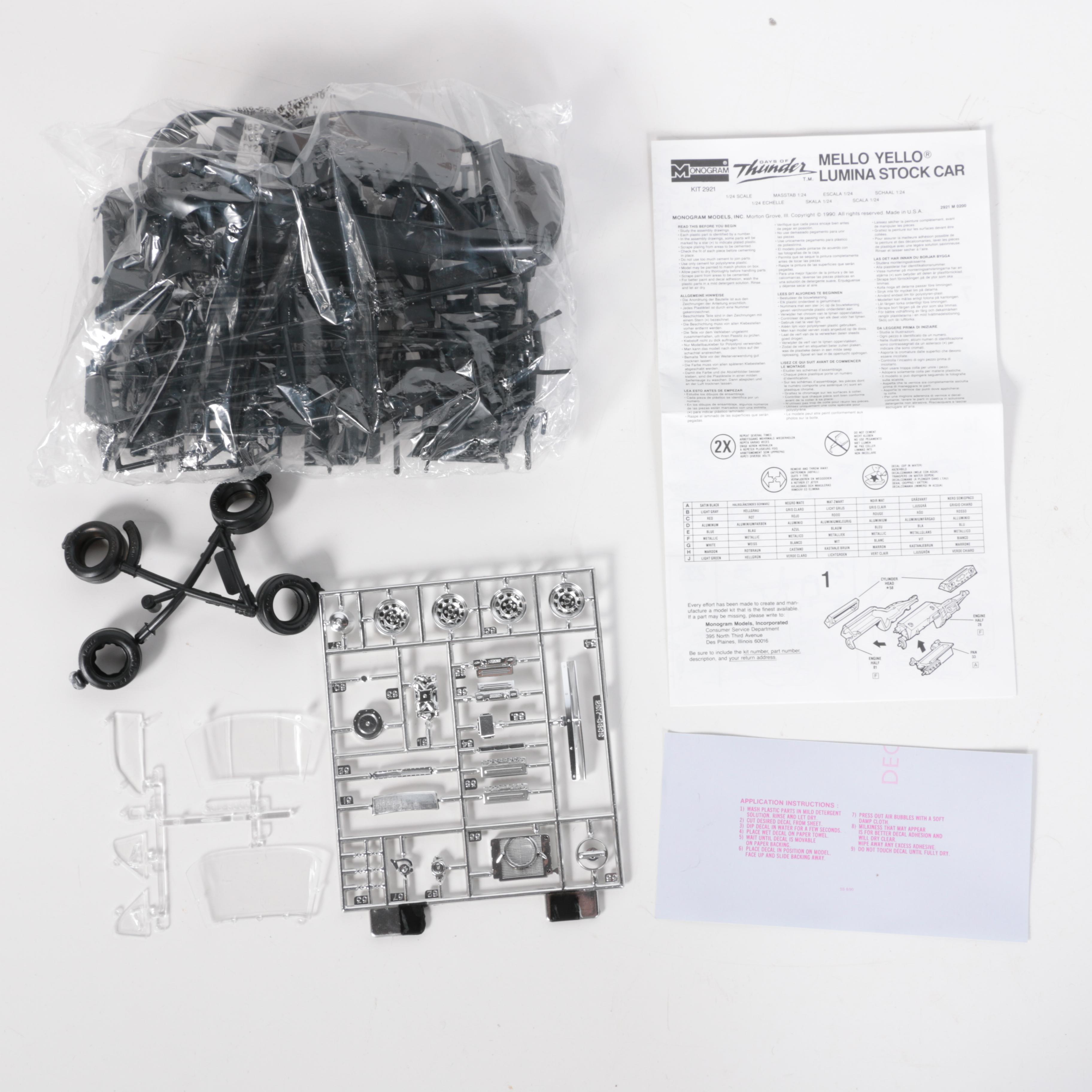 Generous Collection of Vintage "Days of Thunder" Model Kits by Monogram