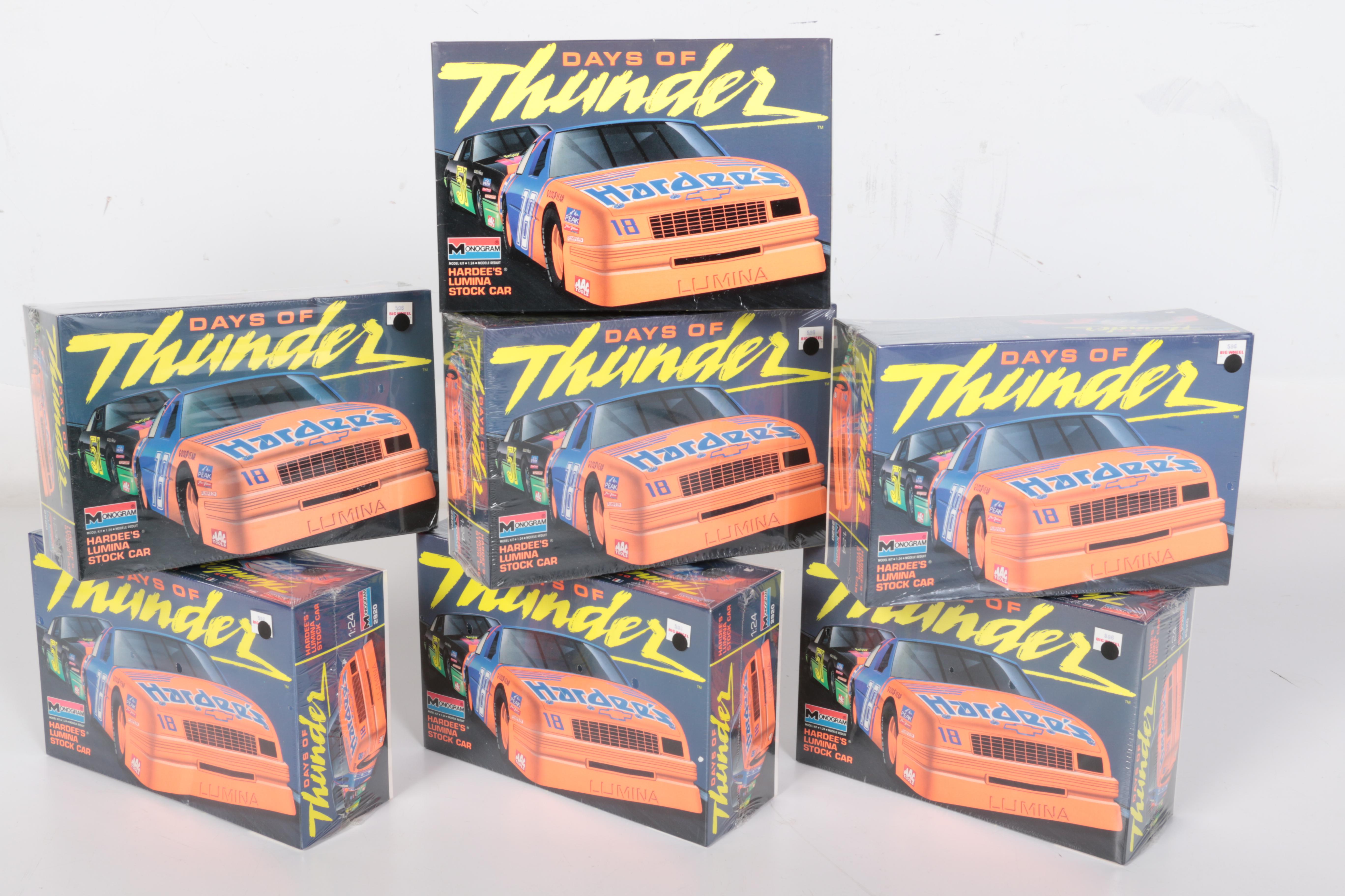 Generous Collection of Vintage "Days of Thunder" Model Kits by Monogram