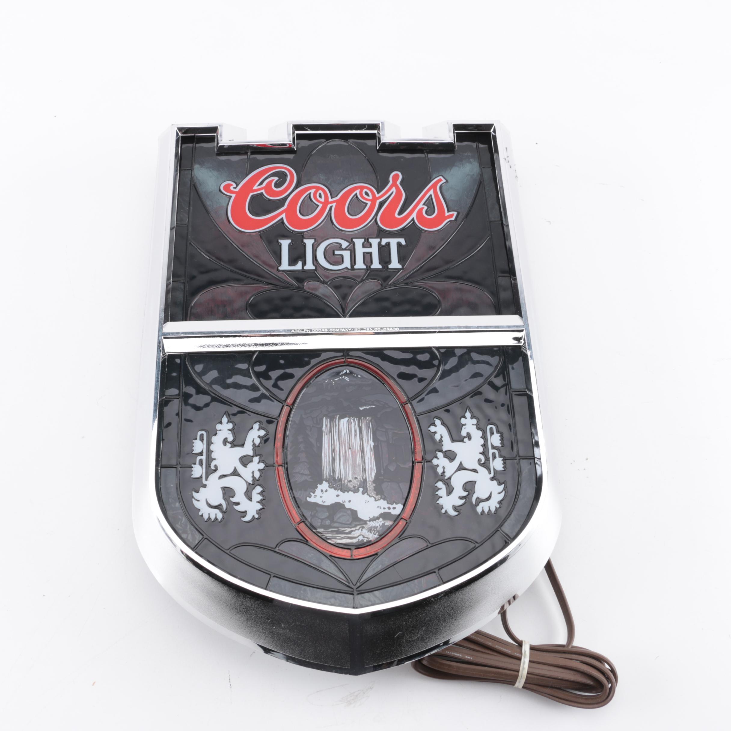 Lighted Coors Light Sign