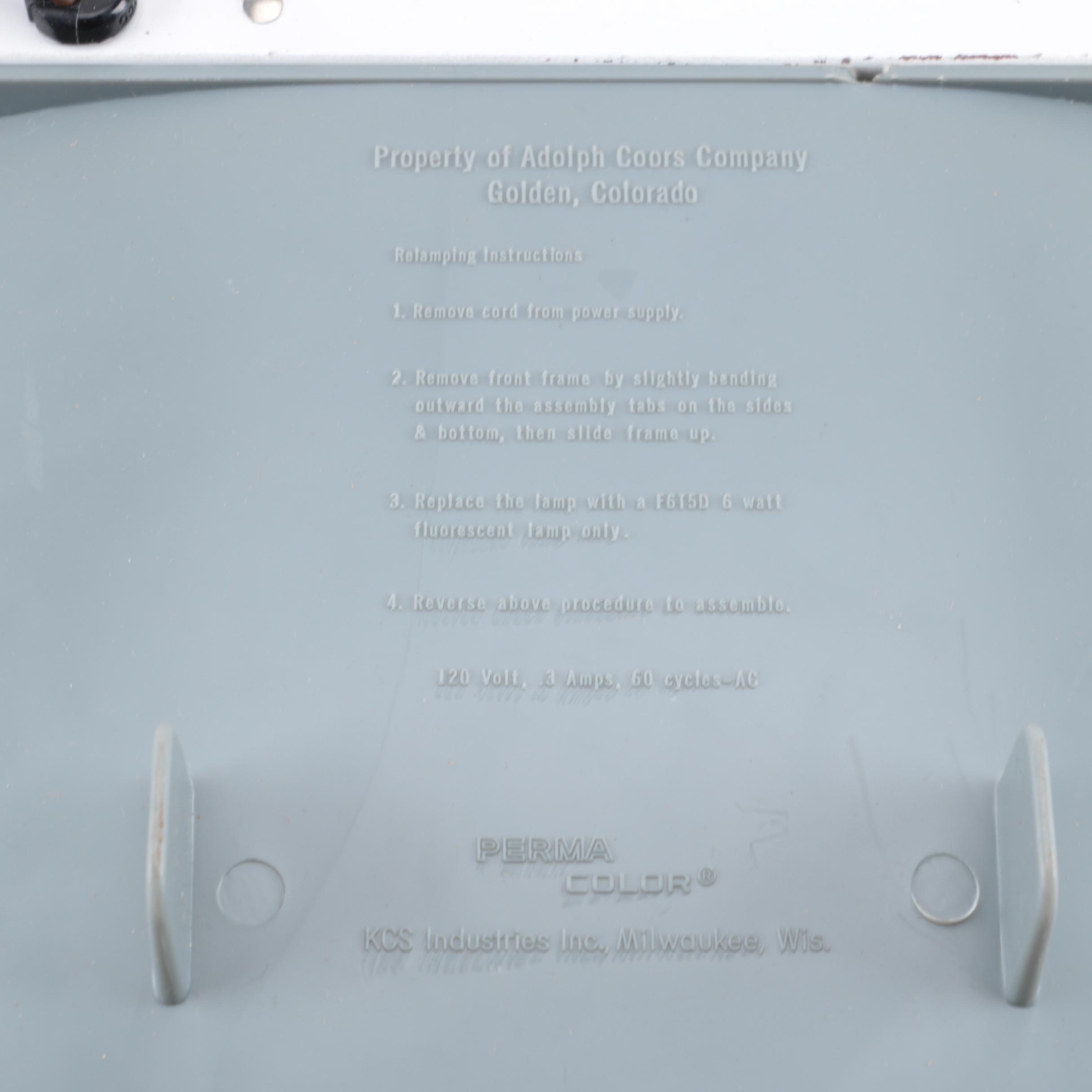 Lighted Coors Light Sign