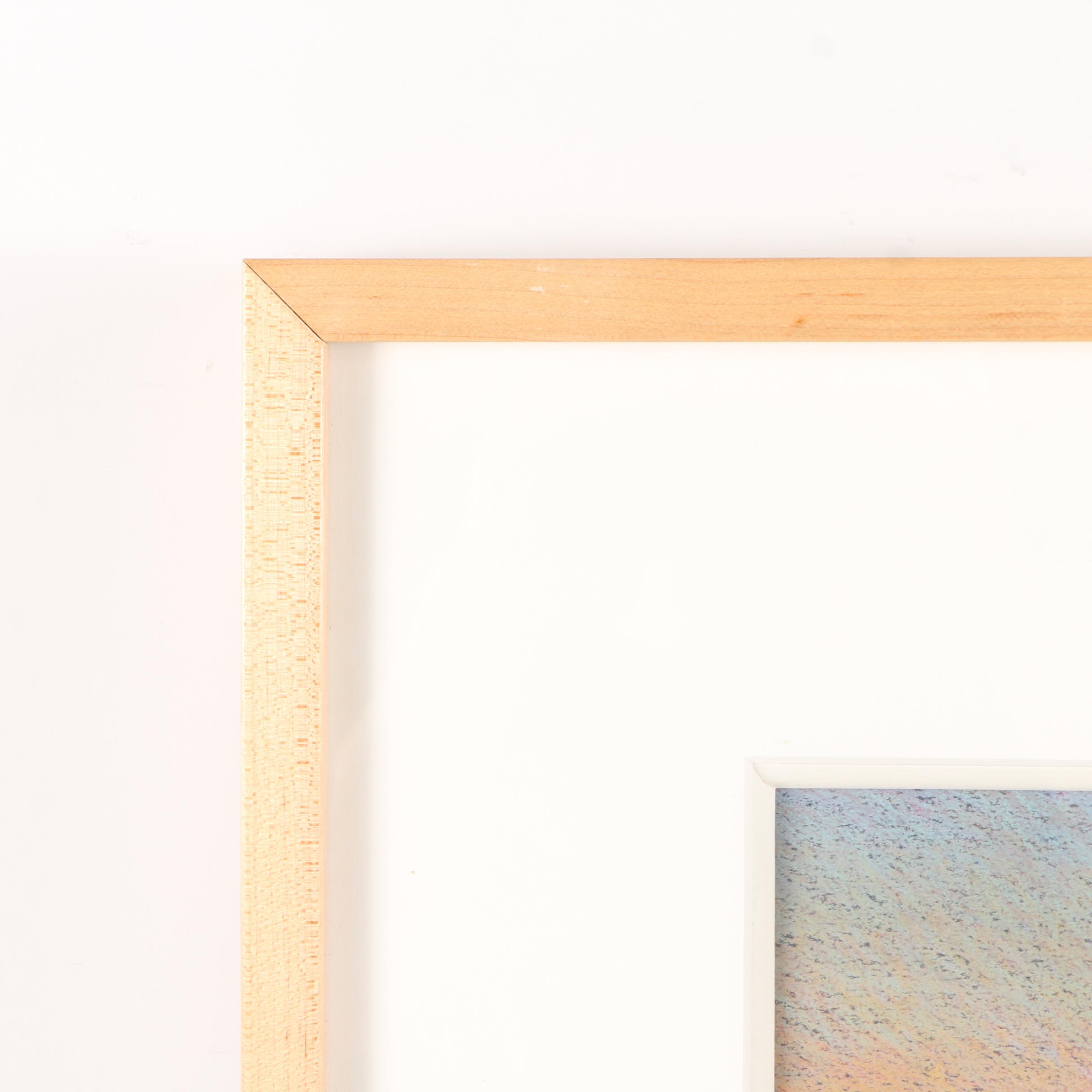 Brian Blood Pastel Drawing on Paper of Bay Area Cityscape