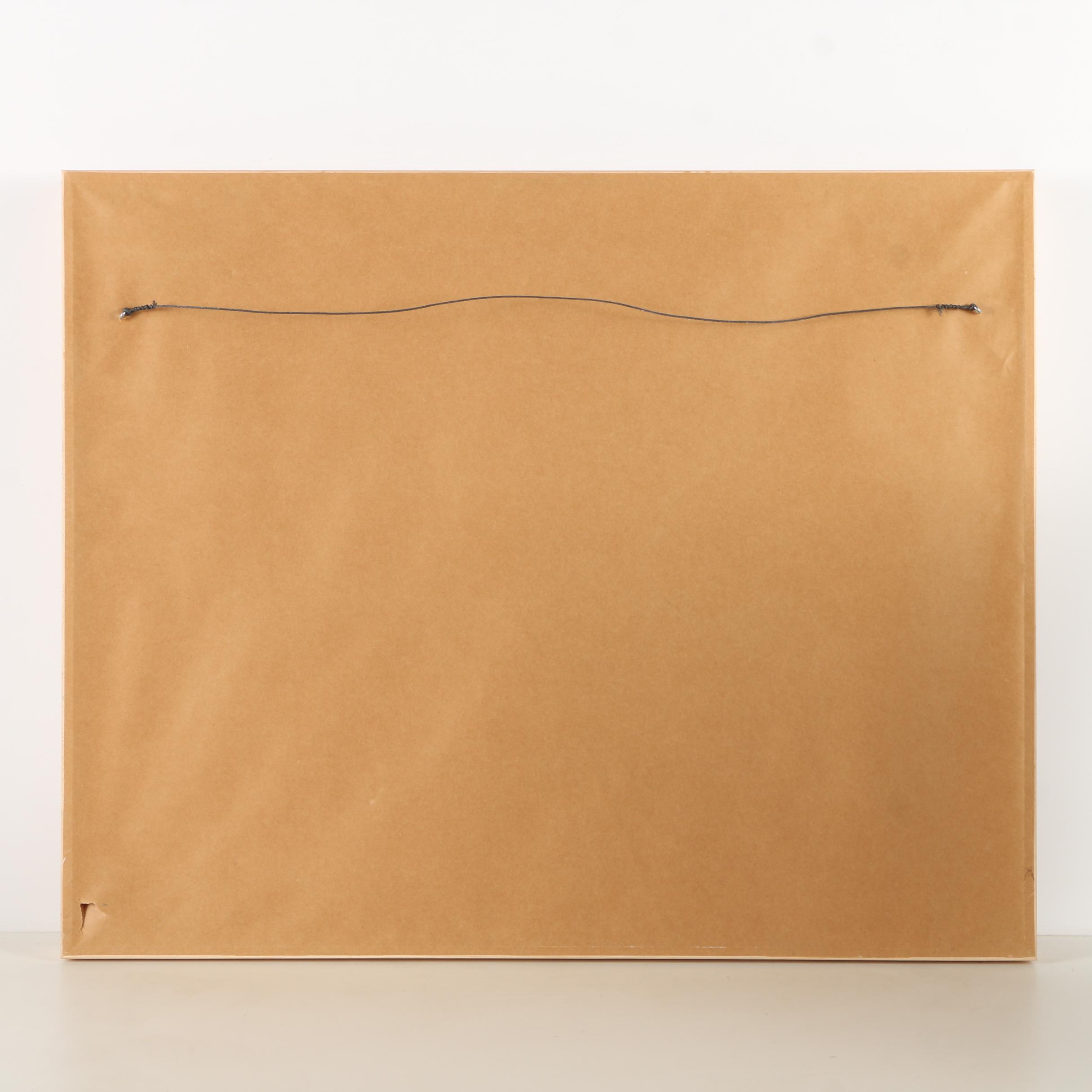 Brian Blood Pastel Drawing on Paper of Bay Area Cityscape