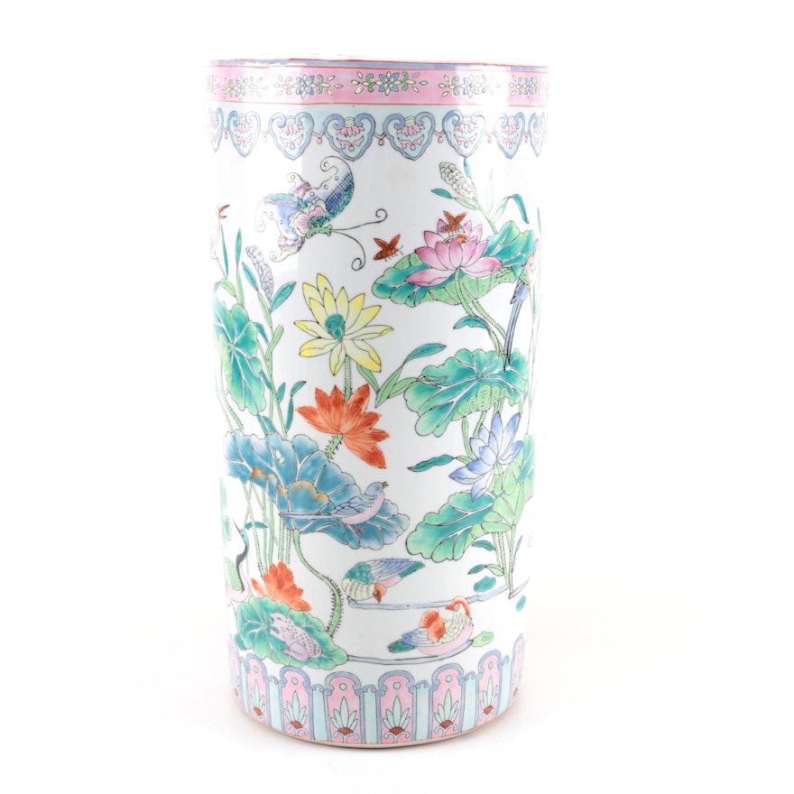 Chinese Hand-Painted Ceramic Vase