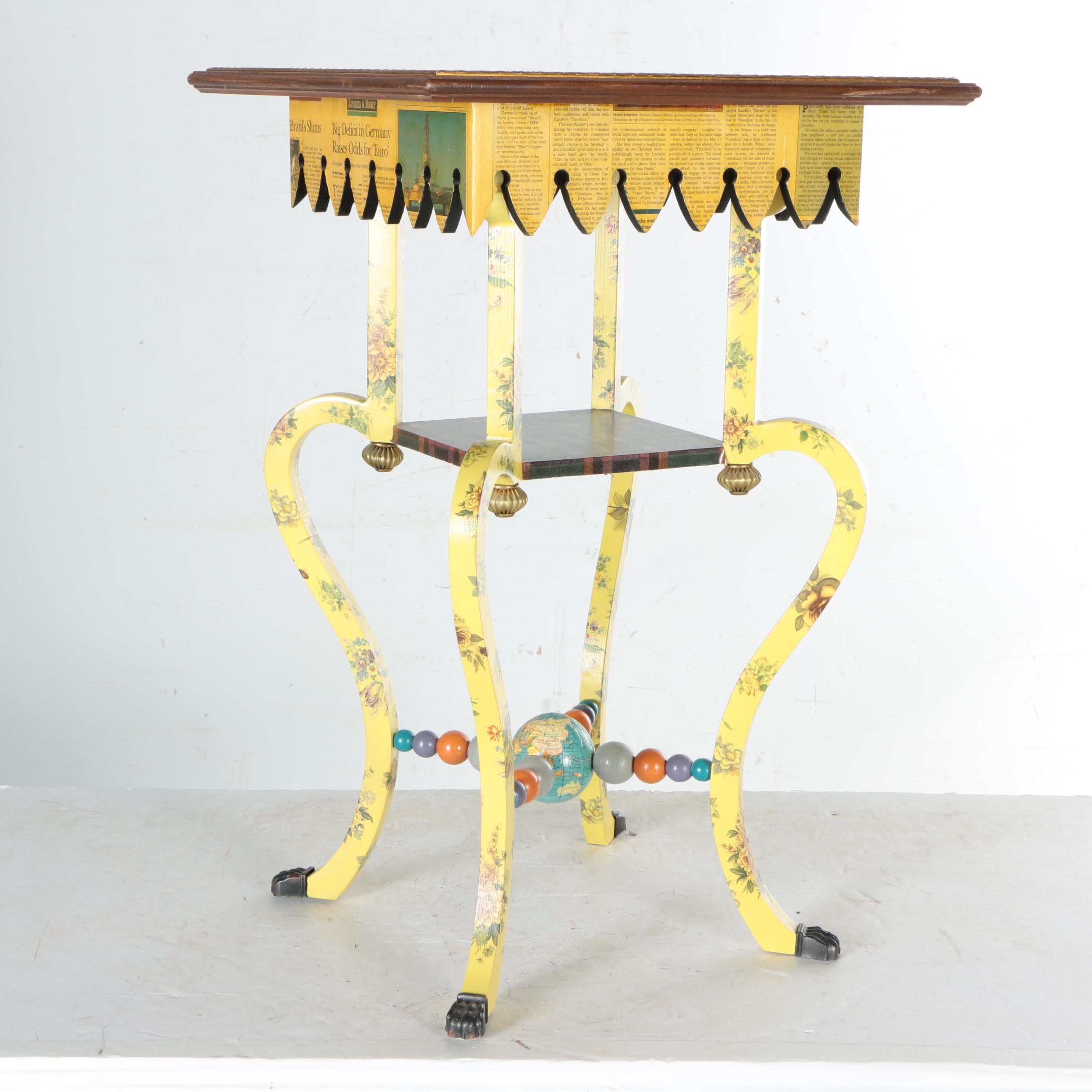 Vintage Decorative Accent Table by Mackenzie-Childs