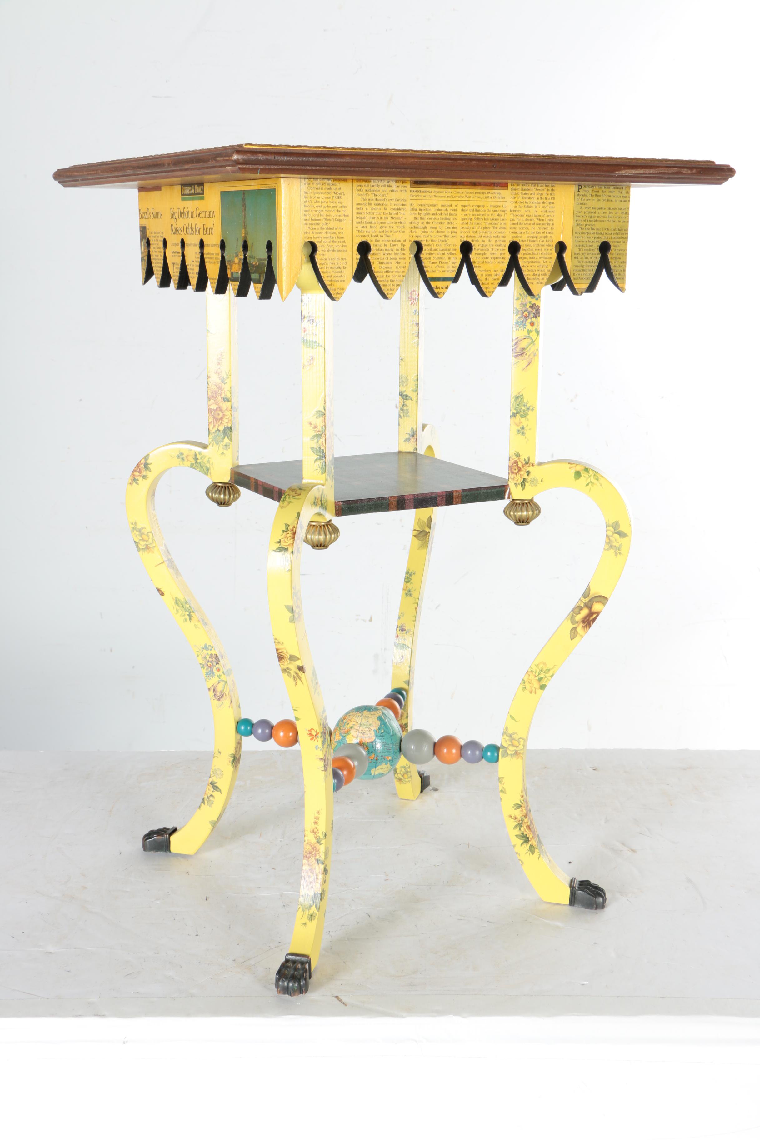 Vintage Decorative Accent Table by Mackenzie-Childs