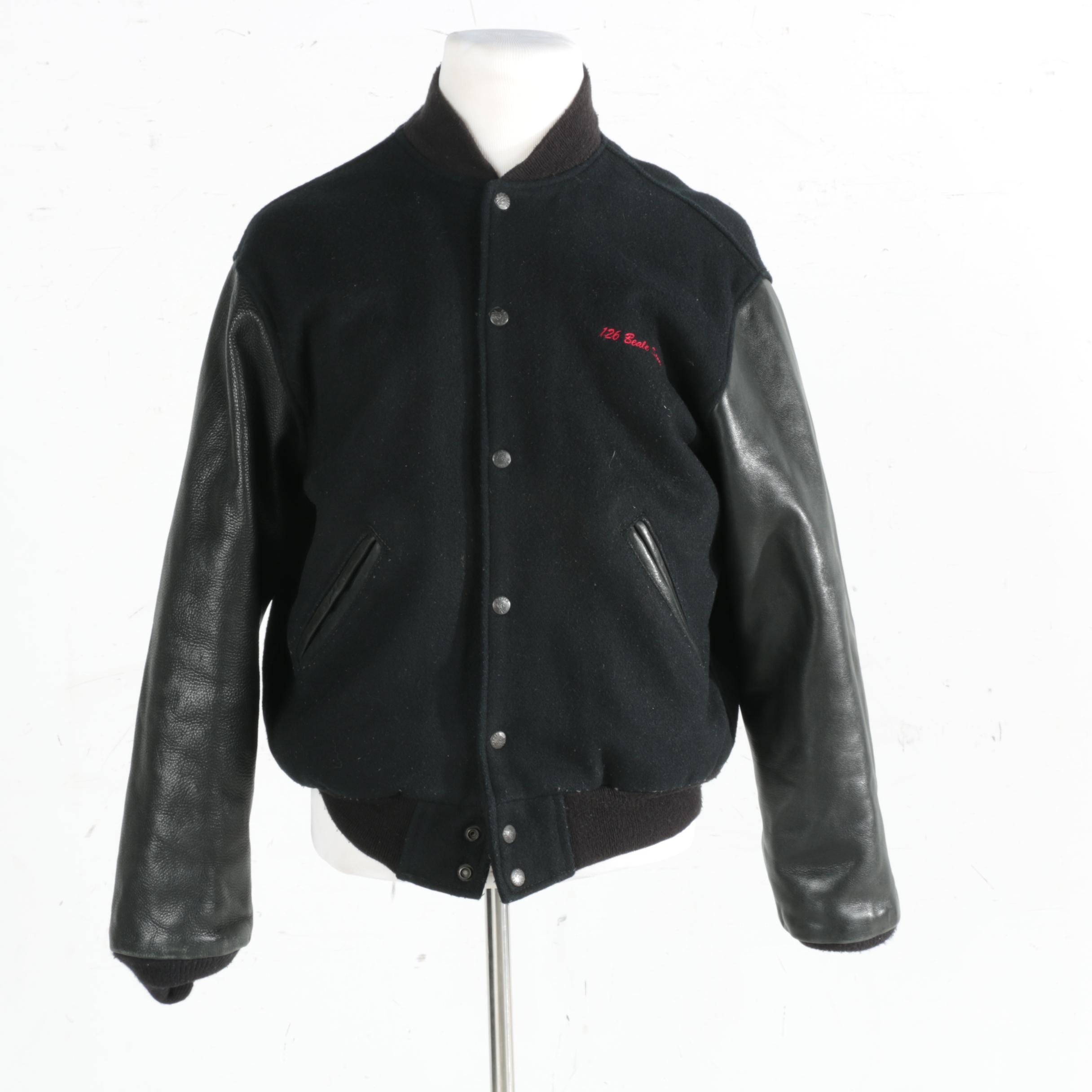 Hard Rock Cafe "Beale St." and "Elvis Presley's Memphis" Letterman Style Jacket