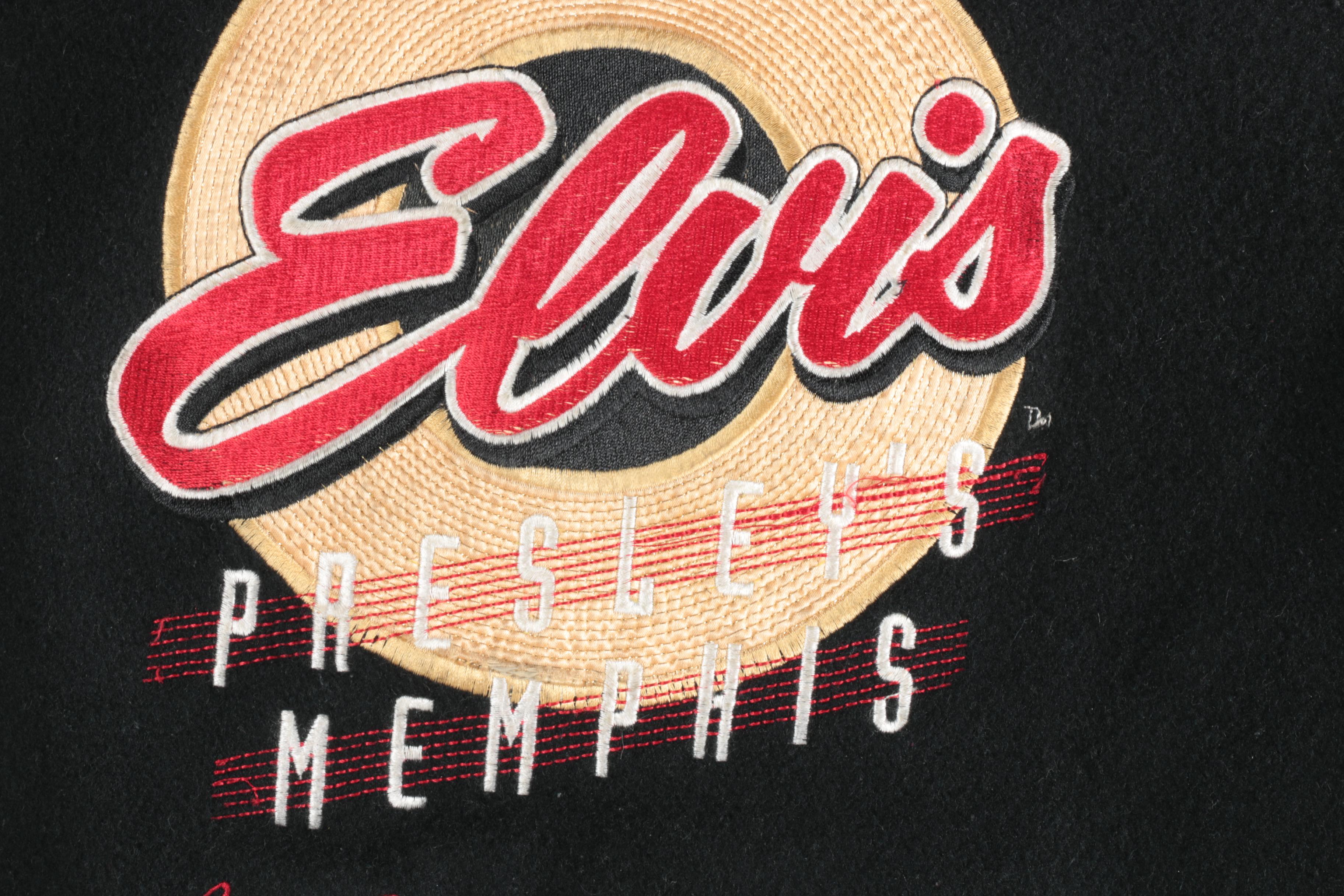 Hard Rock Cafe "Beale St." and "Elvis Presley's Memphis" Letterman Style Jacket