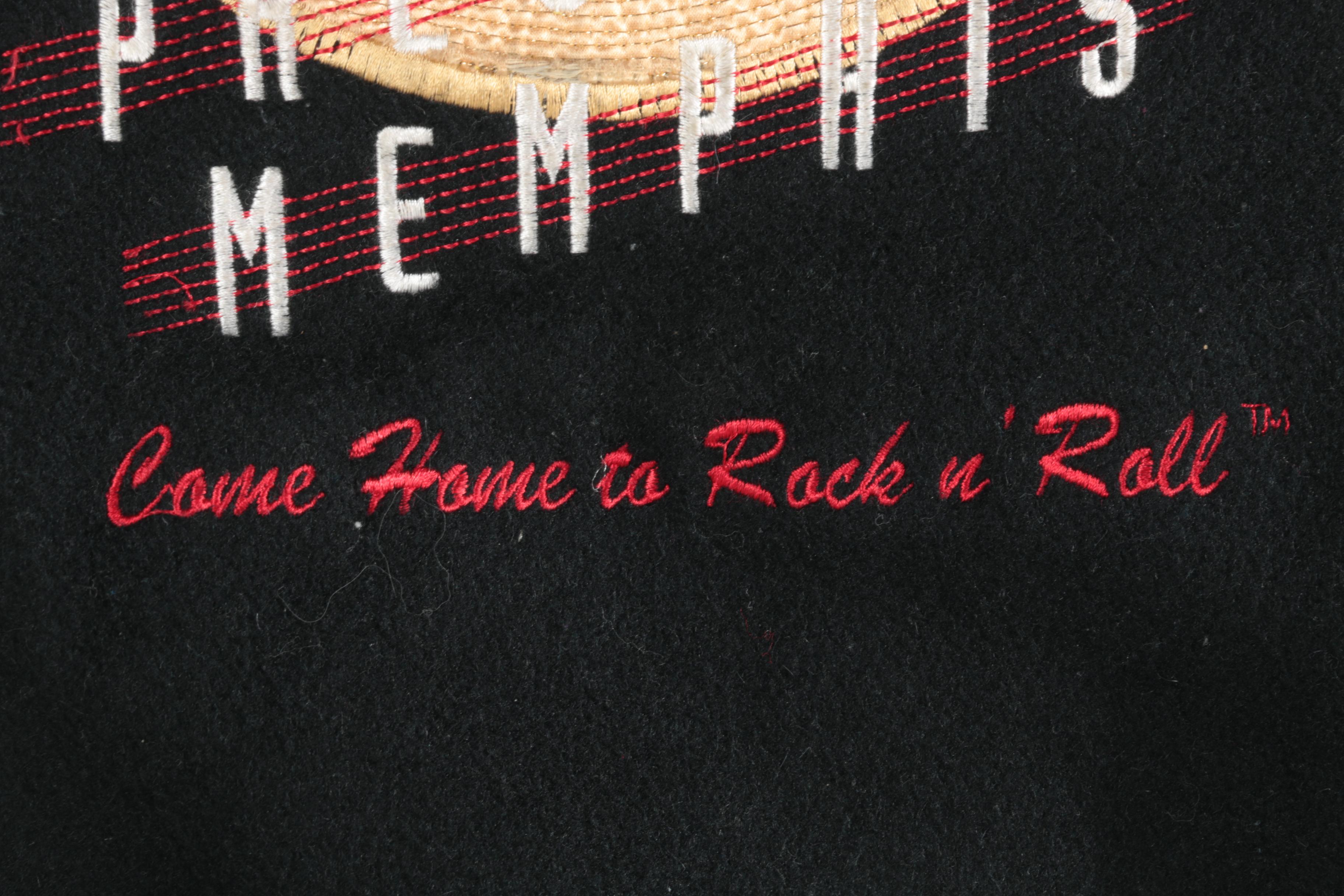 Hard Rock Cafe "Beale St." and "Elvis Presley's Memphis" Letterman Style Jacket