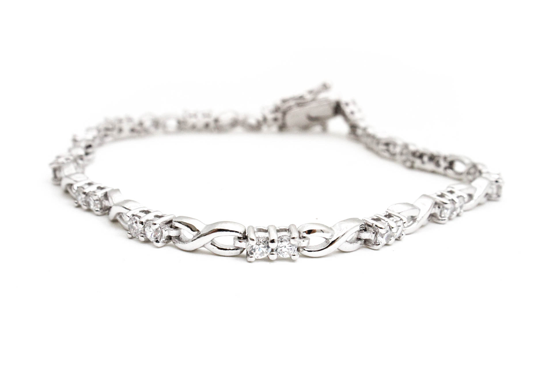 Sterling Silver Cubic Zirconia Tennis Bracelet