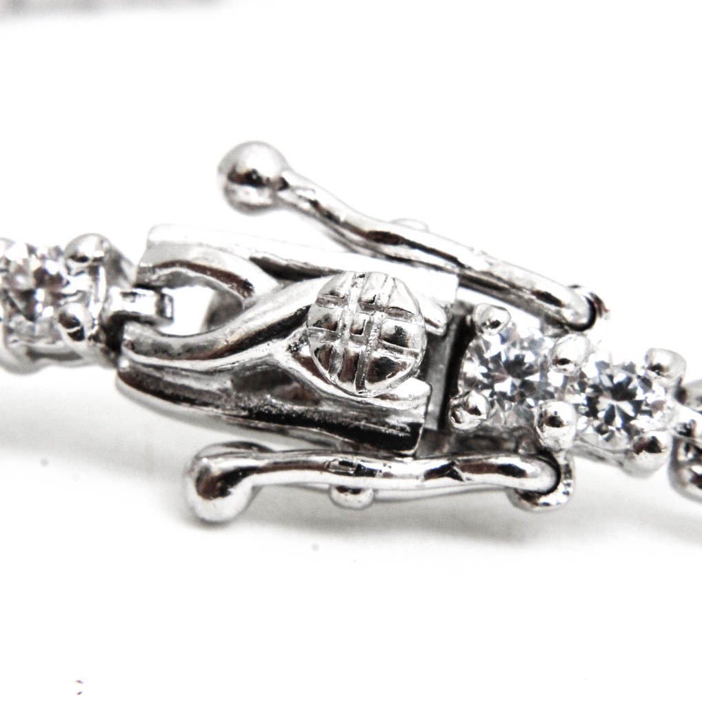 Sterling Silver Cubic Zirconia Tennis Bracelet