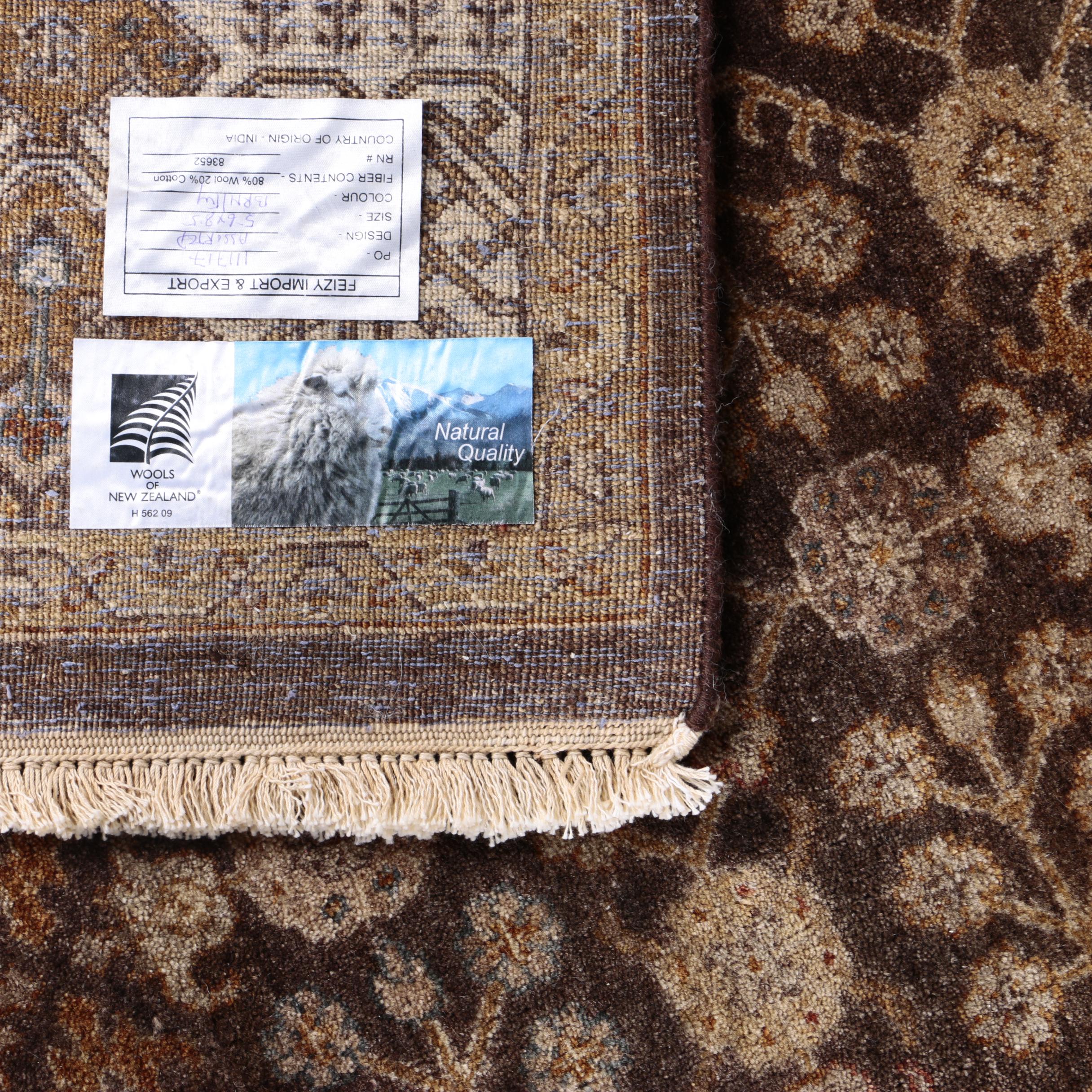 Hand-Knotted Feizy Indian Area Rug