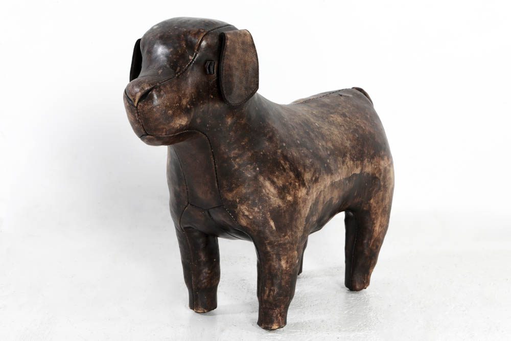 Scully and Scully Leather Lab Footstool