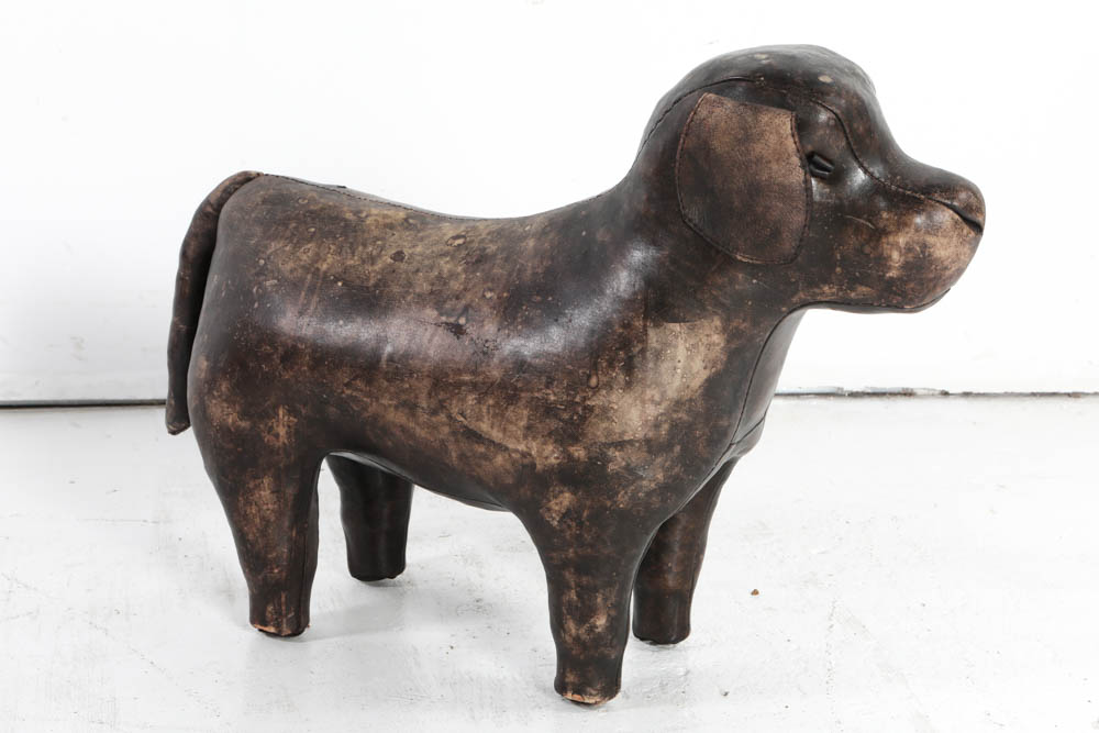 Scully and Scully Leather Lab Footstool