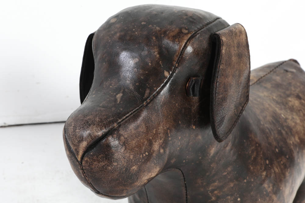 Scully and Scully Leather Lab Footstool